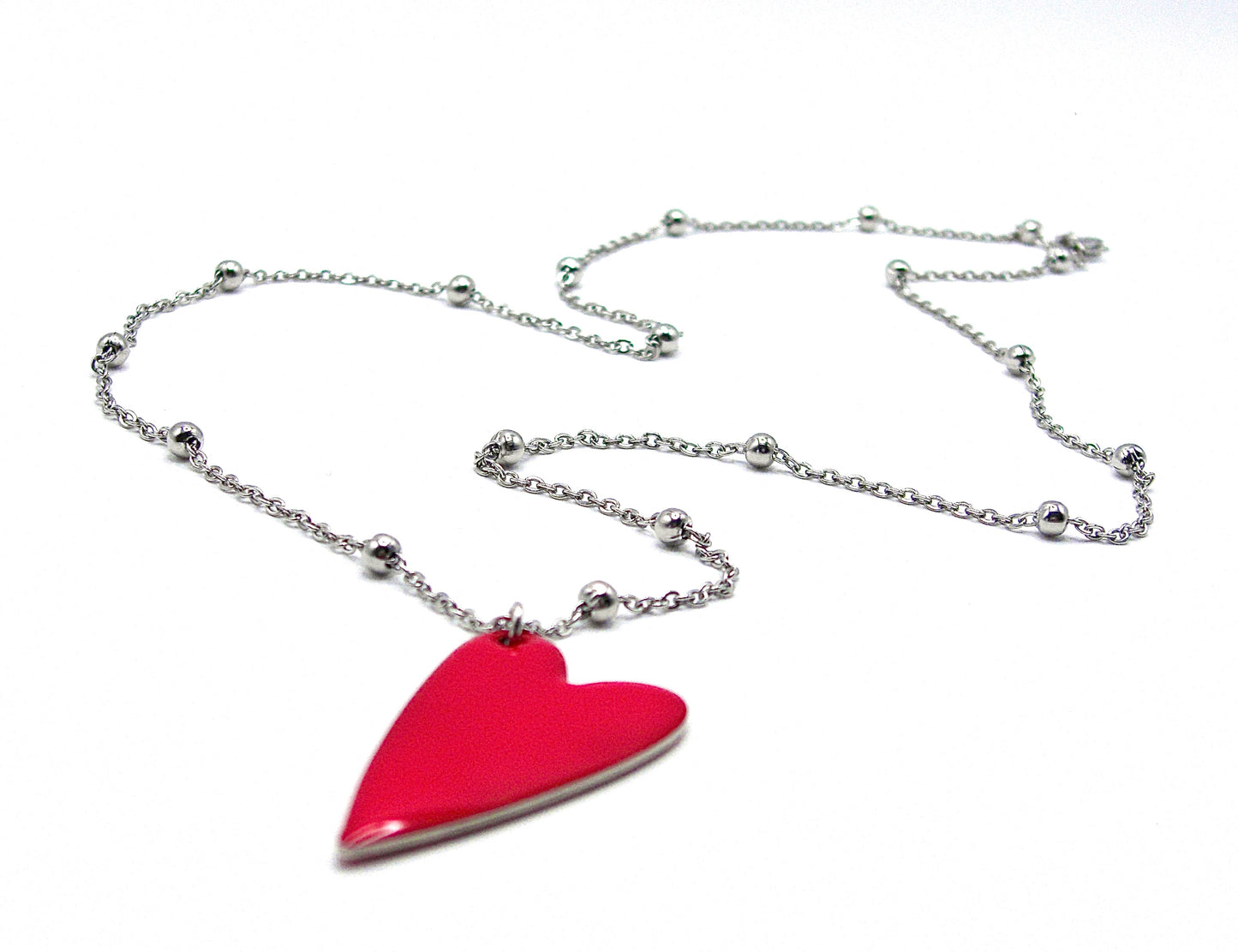 Collana con cuore smaltato