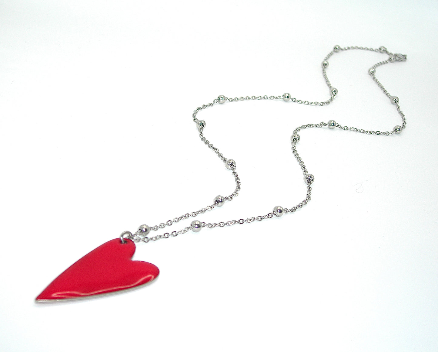 Collana con cuore smaltato