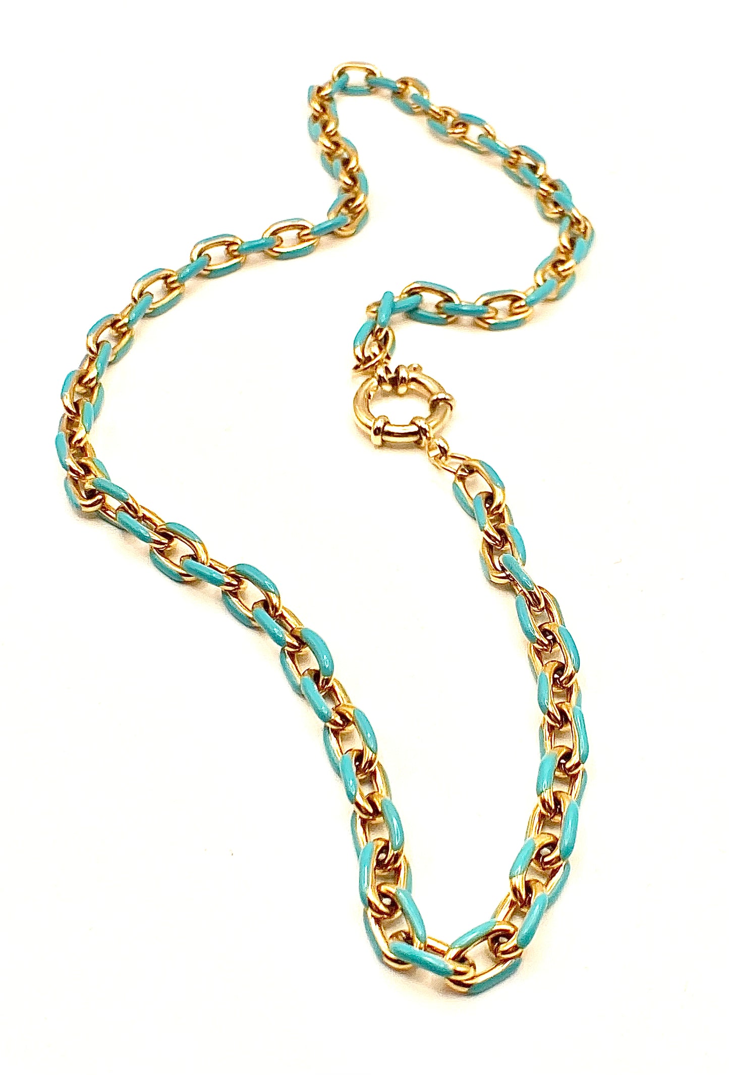 Collana con catena smaltata