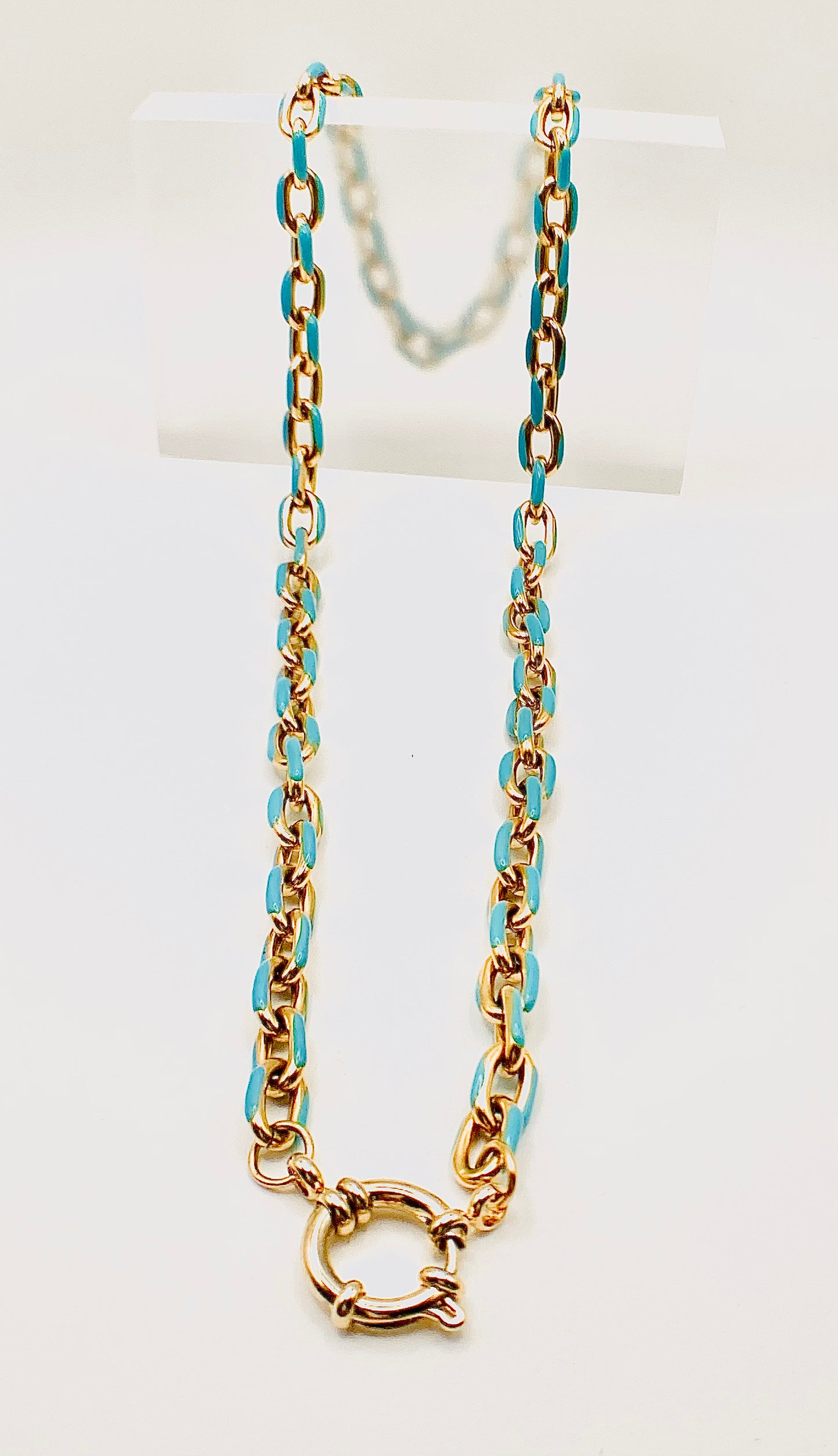 Collana con catena smaltata