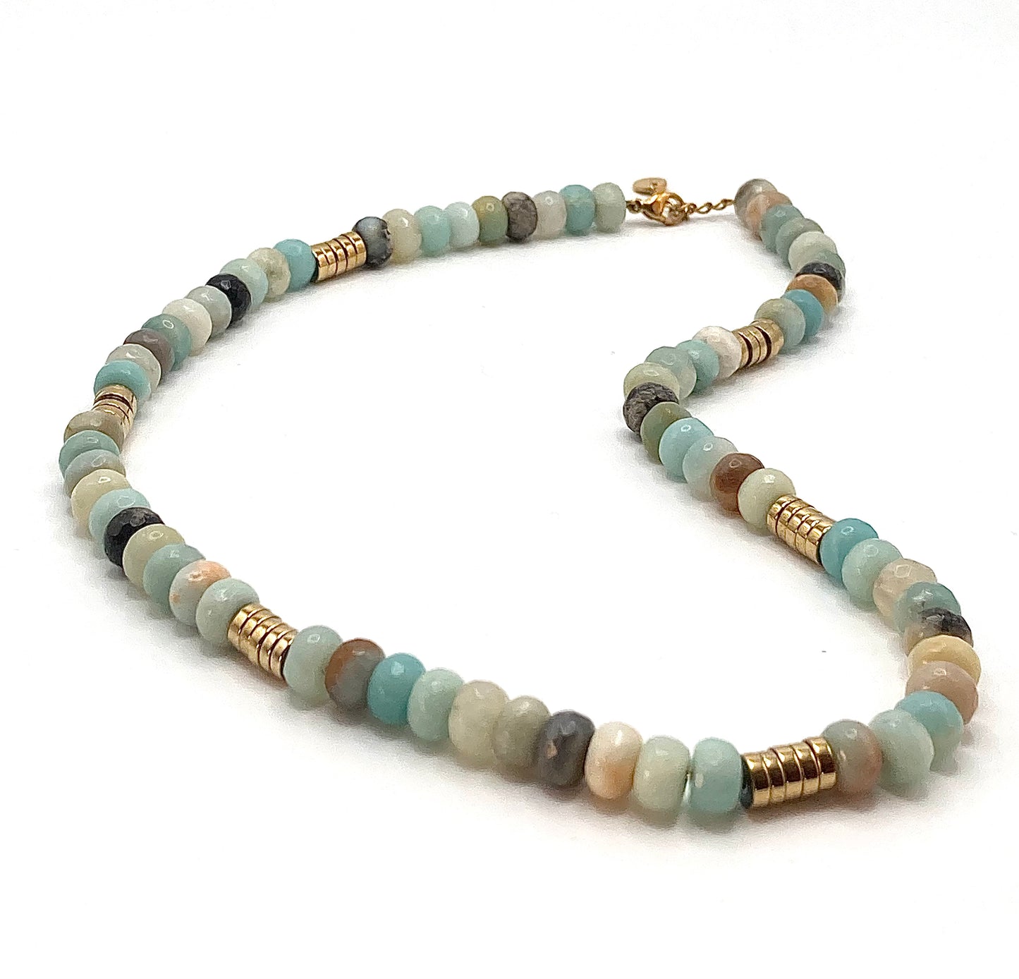 Rosary necklace with steel star