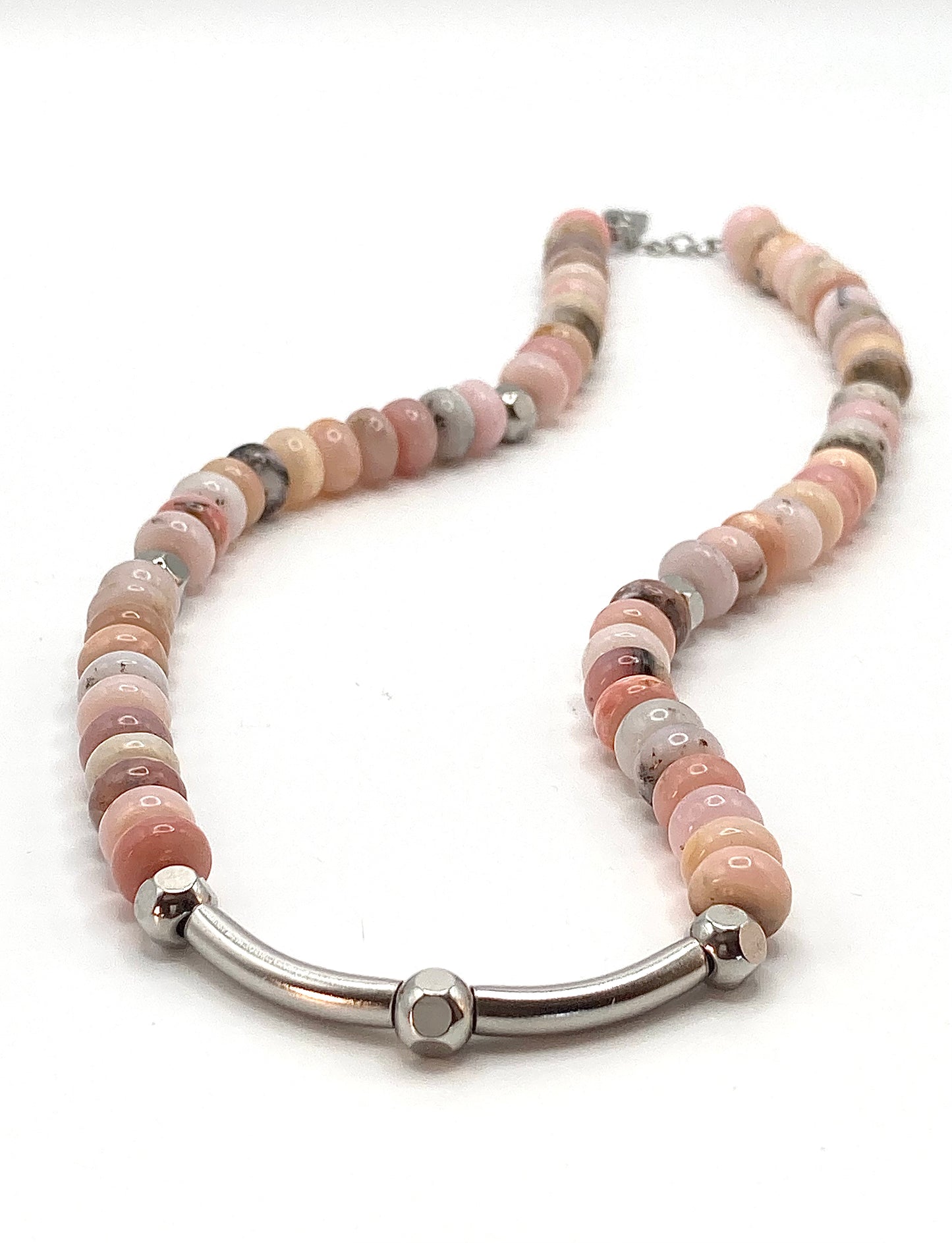 Rosary necklace with steel star