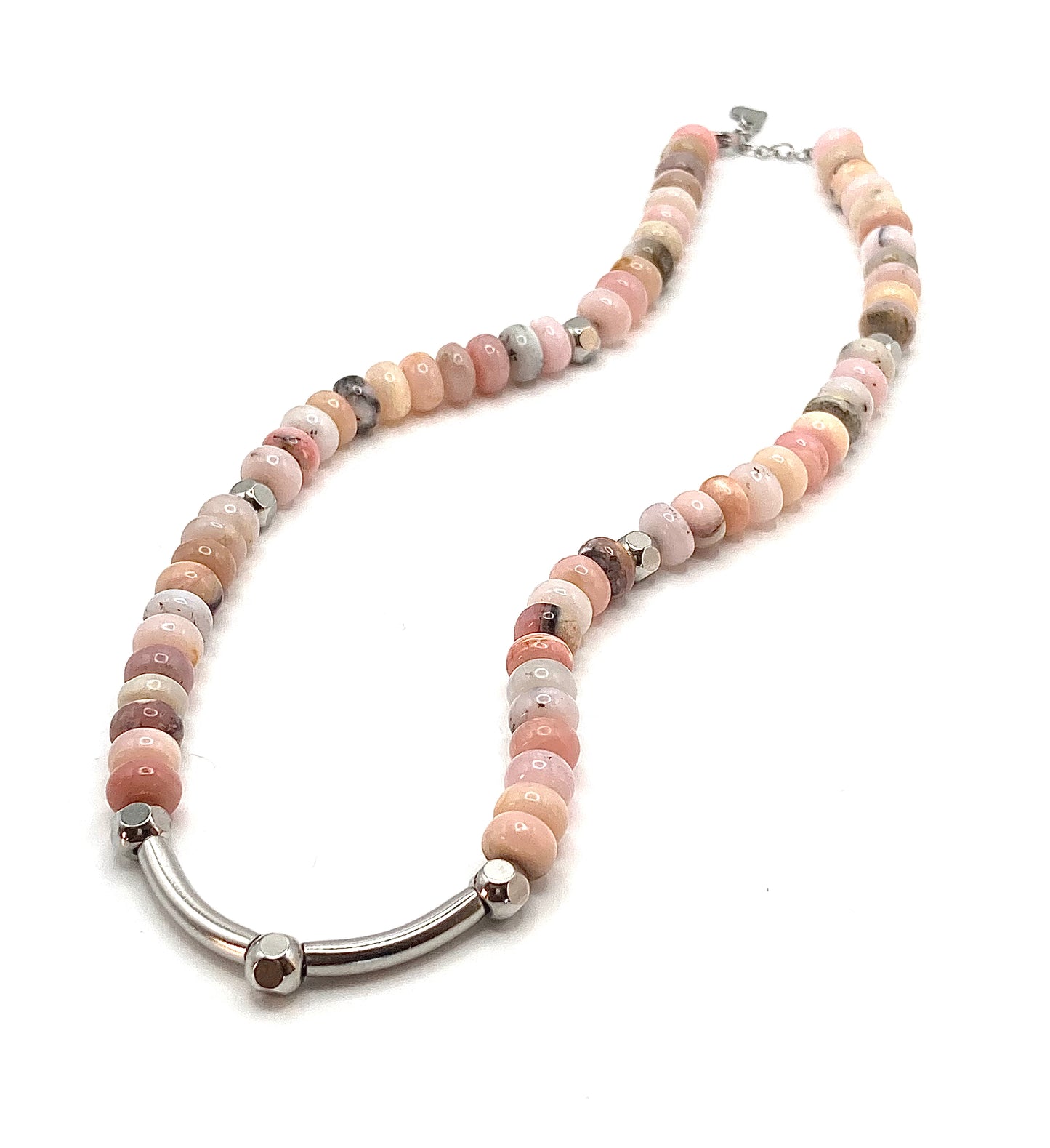 Rosary necklace with steel star
