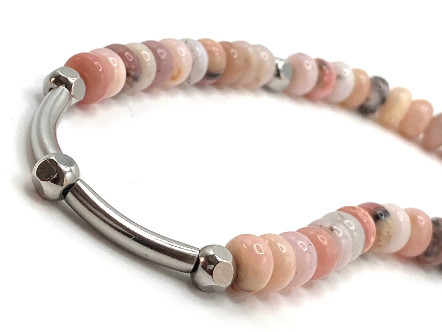 Rosary necklace with steel star