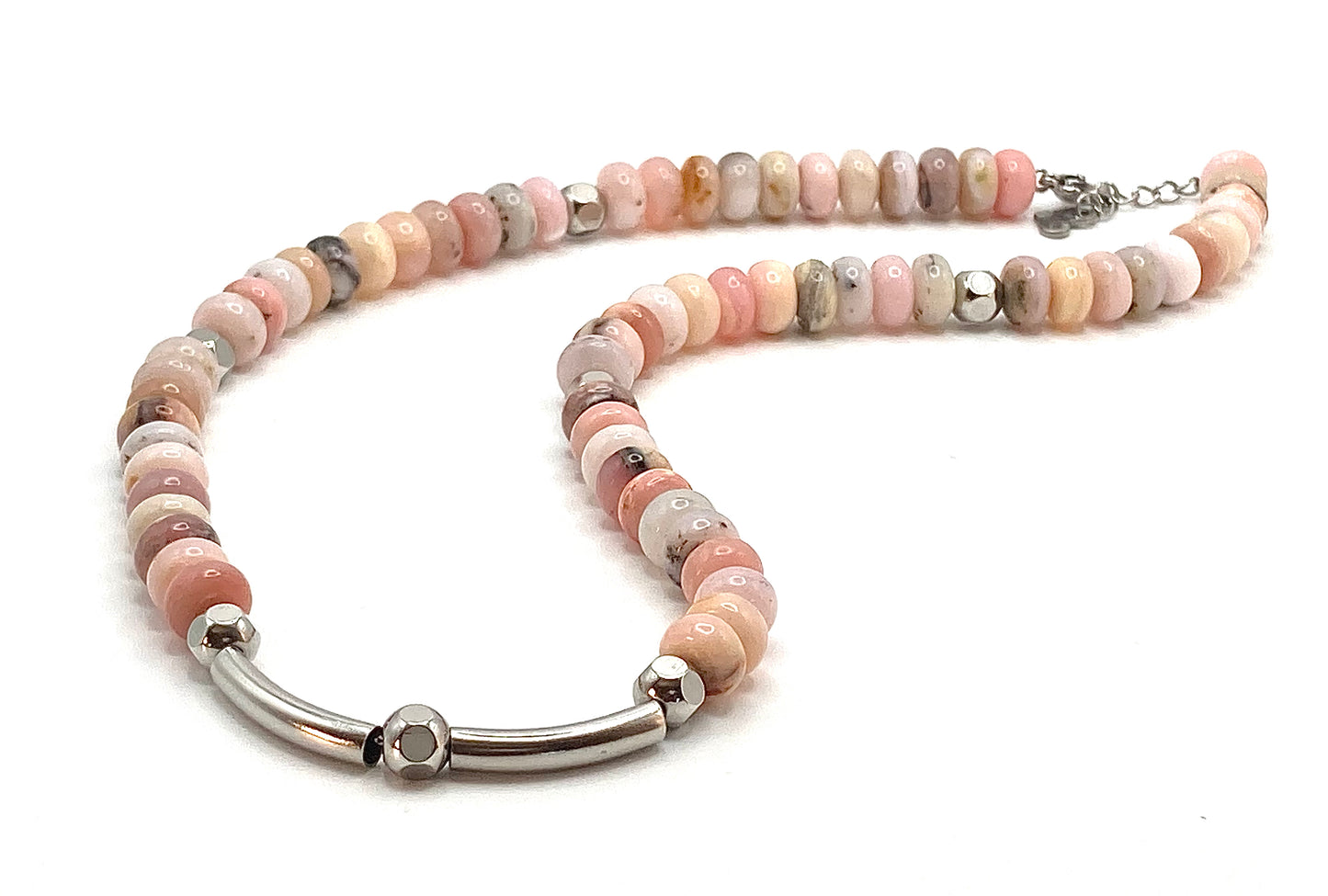 Rosary necklace with steel star