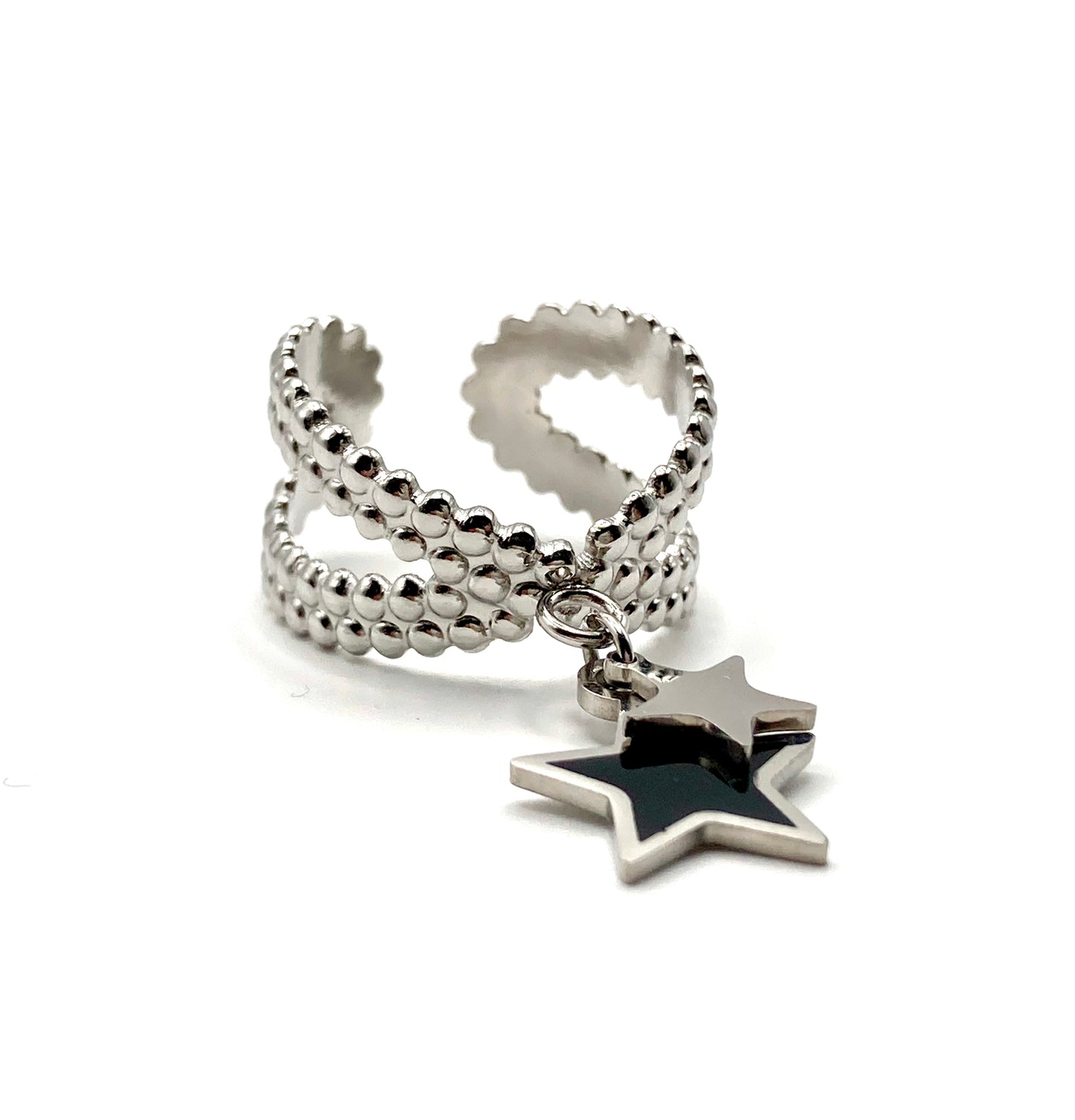 Anello a fascia con stelle