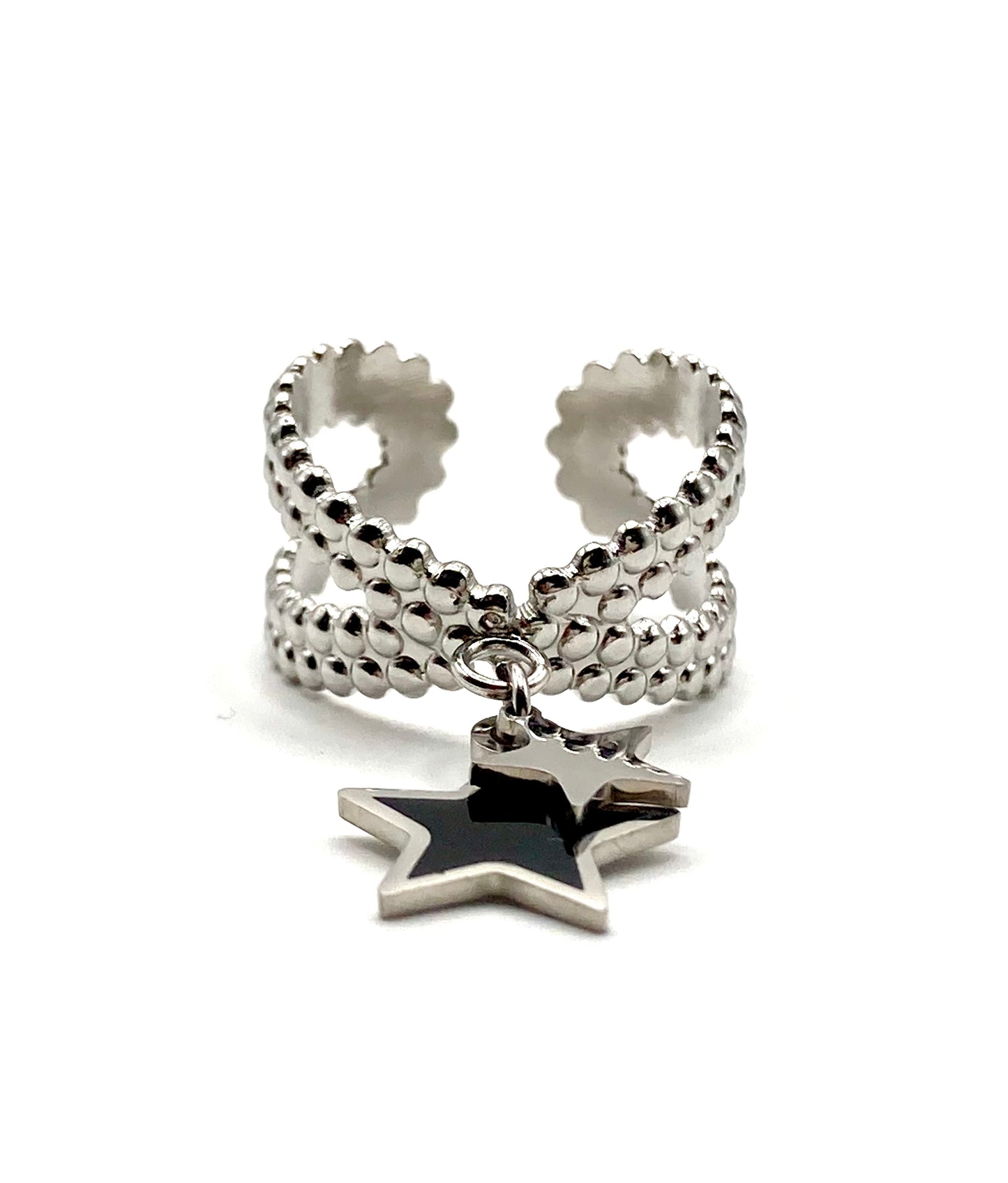Anello a fascia con stelle