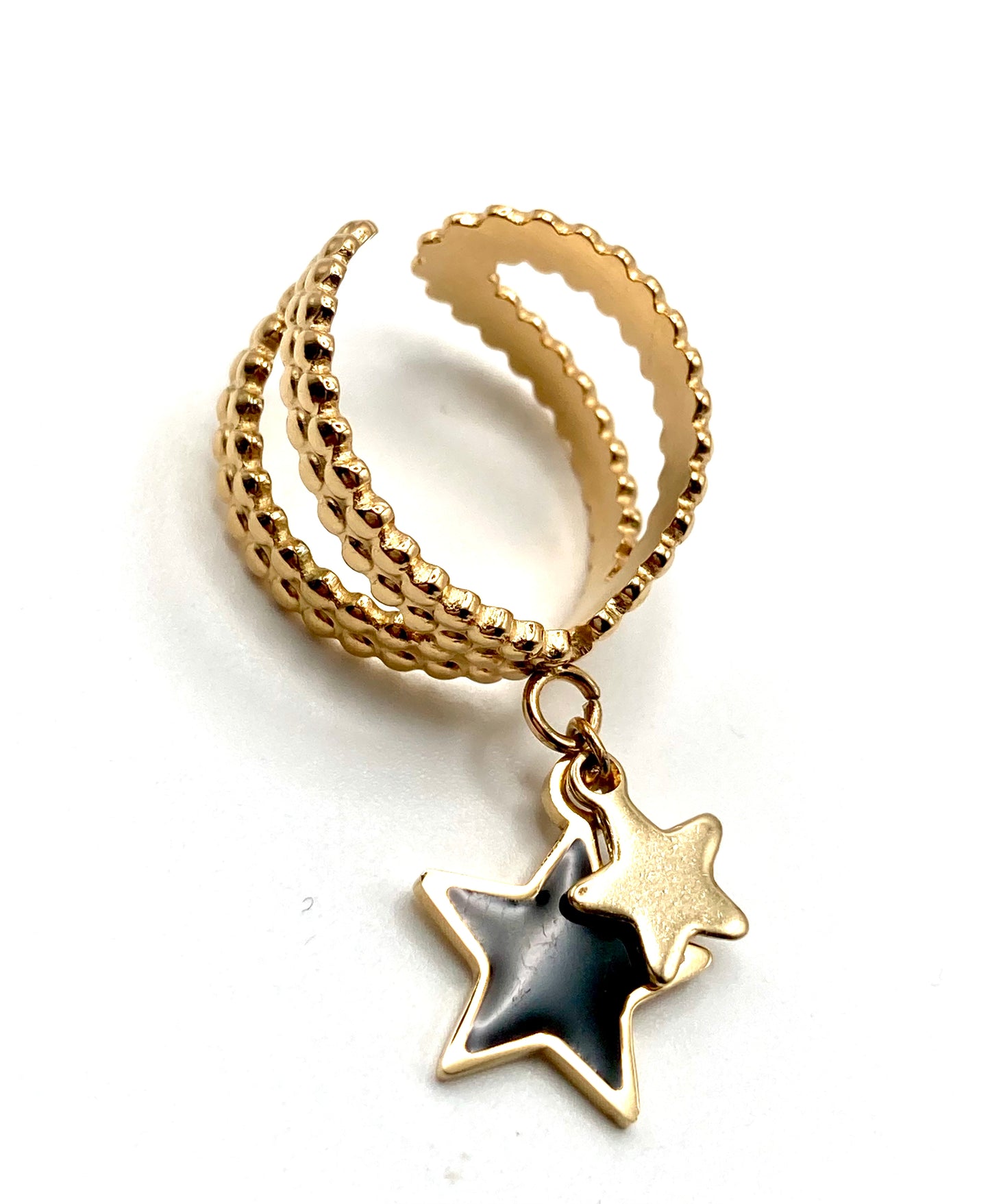 Anello a fascia con stelle