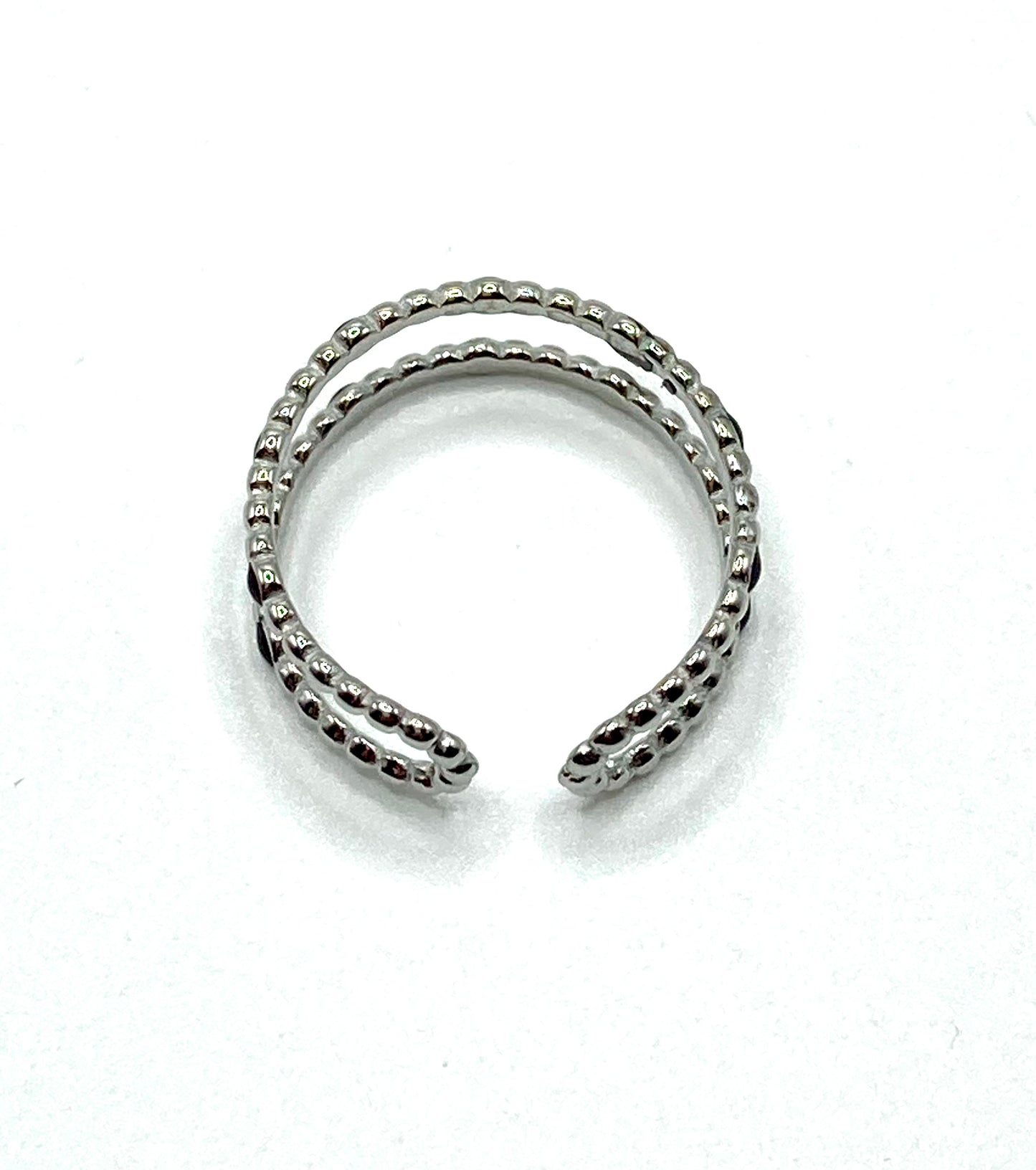 Anello a fascia a pois neri