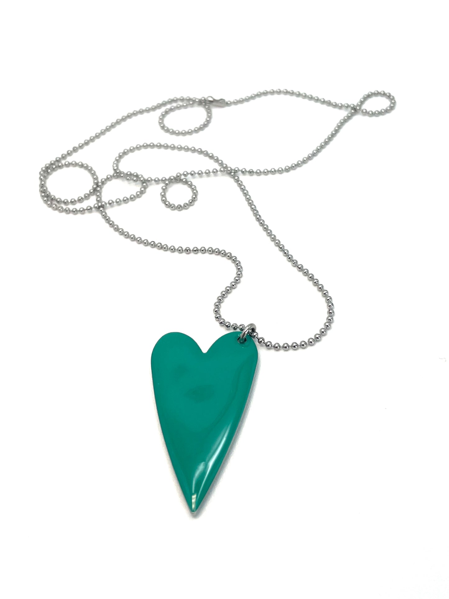 Collana con cuore smaltato