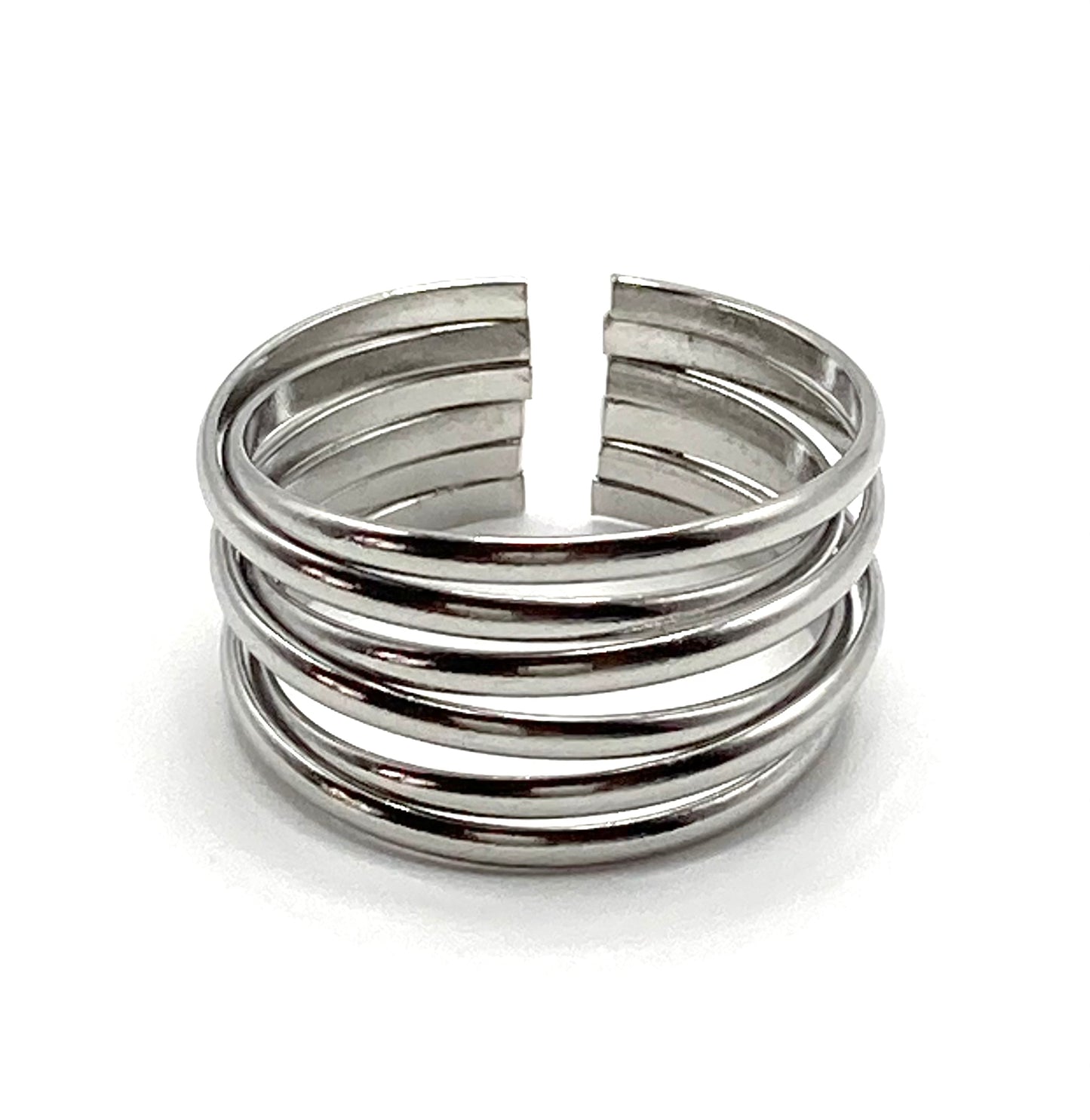 Anello a fascia intrecciato