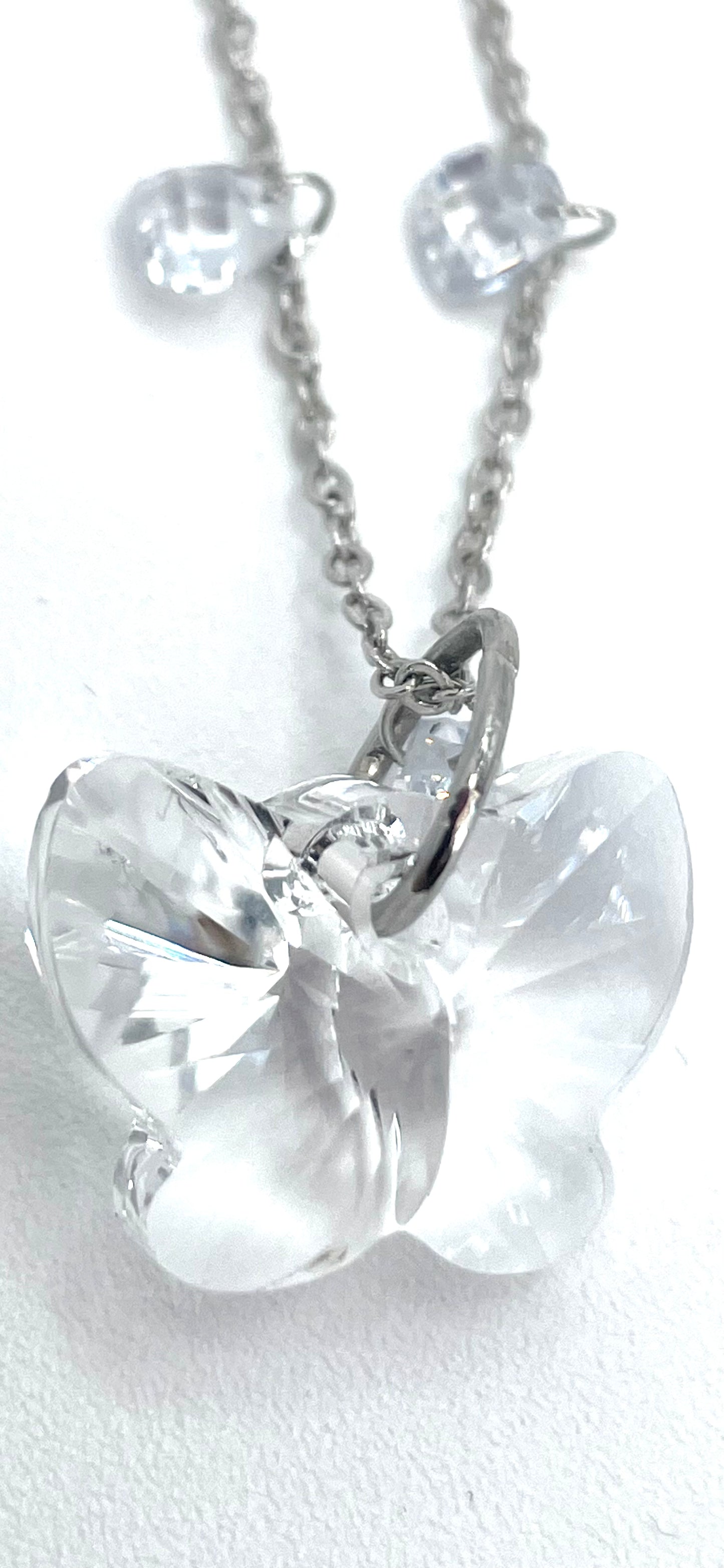 Rosary necklace with steel star