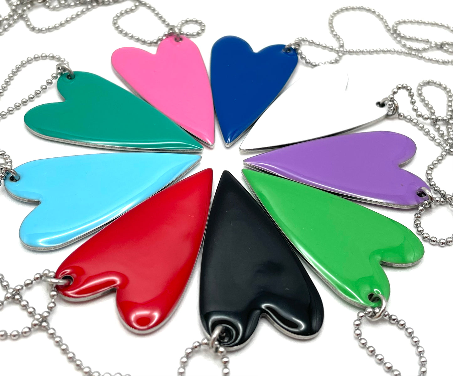 Collana con cuore smaltato