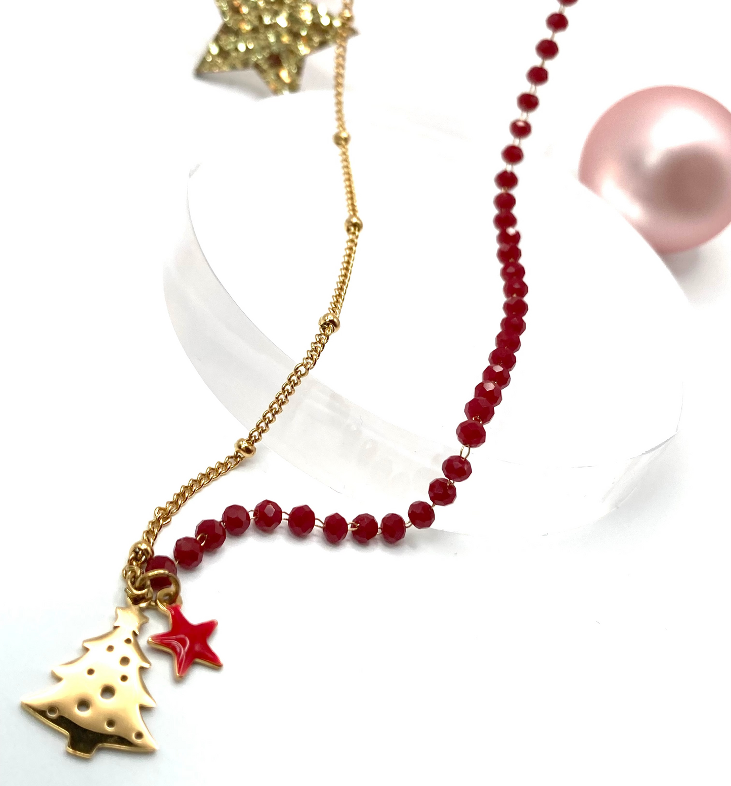 Collana rosario con Albero di Natale