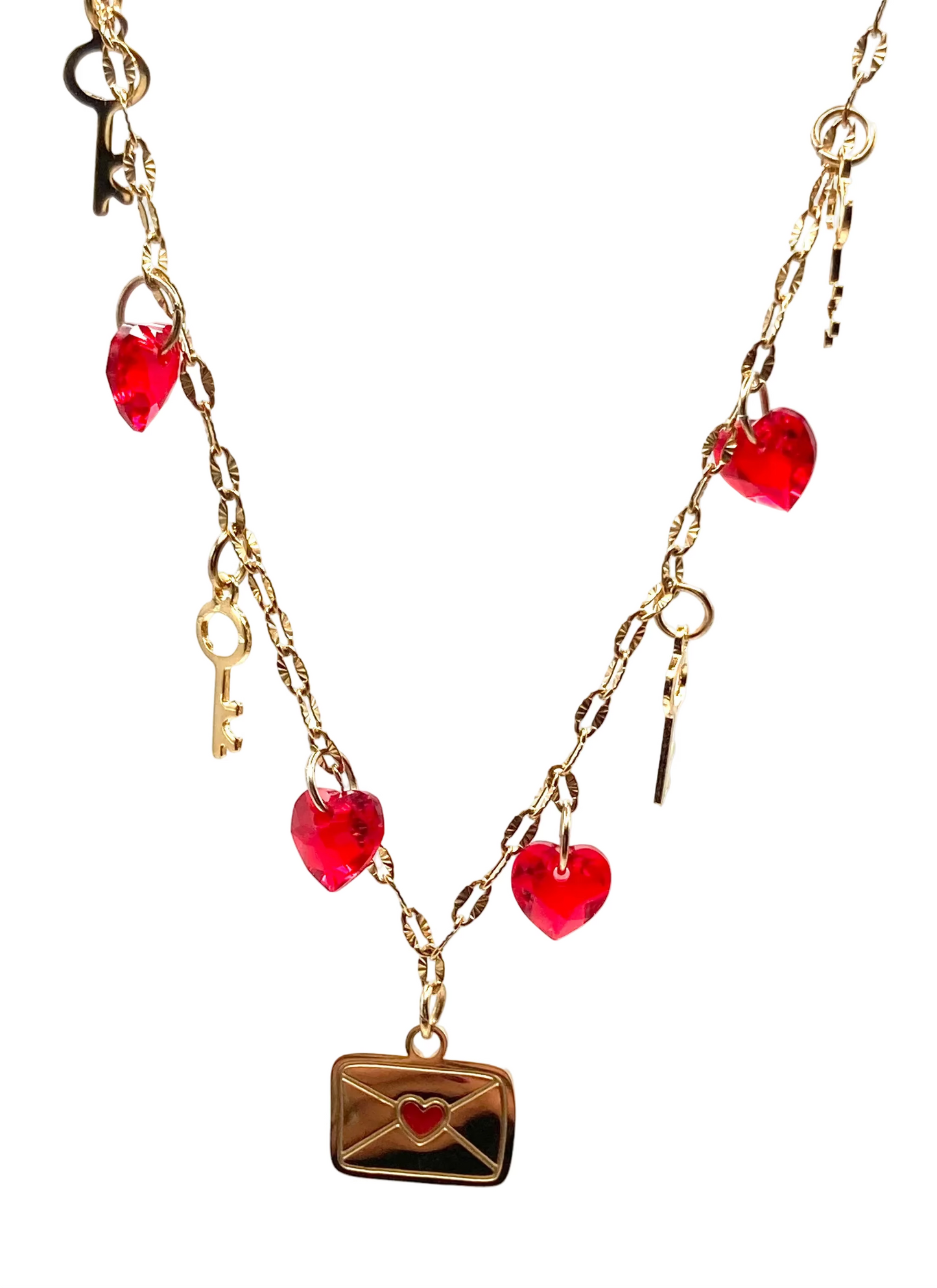 Rosary necklace with steel star