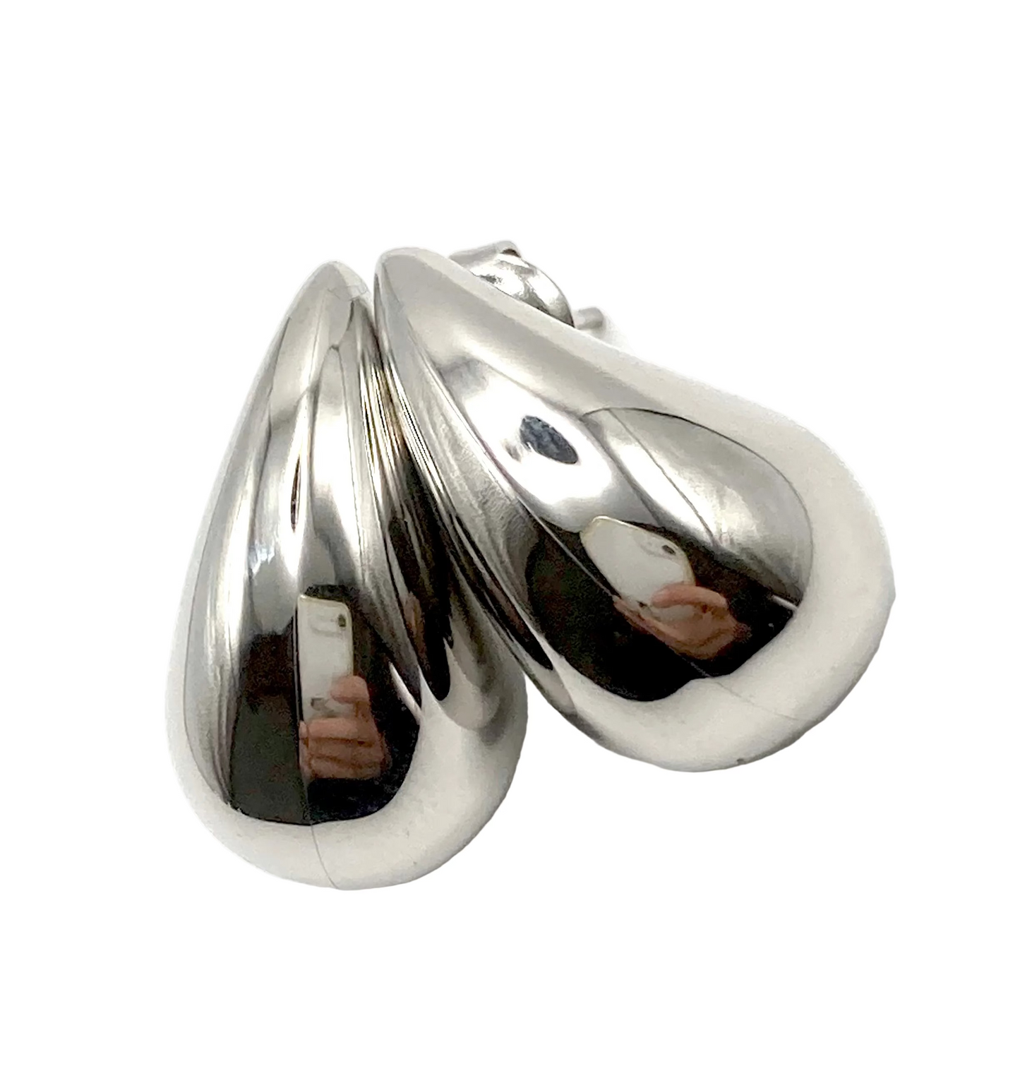 Boucles d'oreilles en forme de cœur en pierre dure