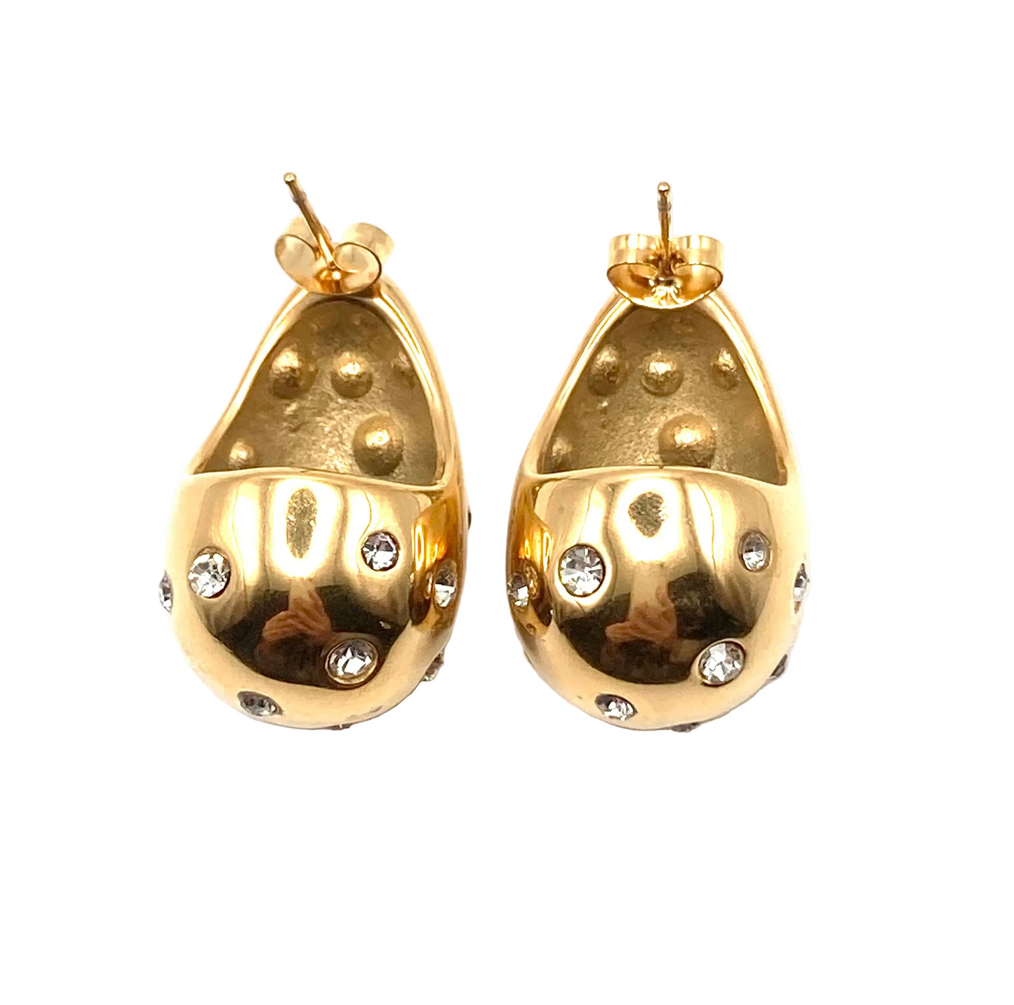 Orecchini a goccia con strass