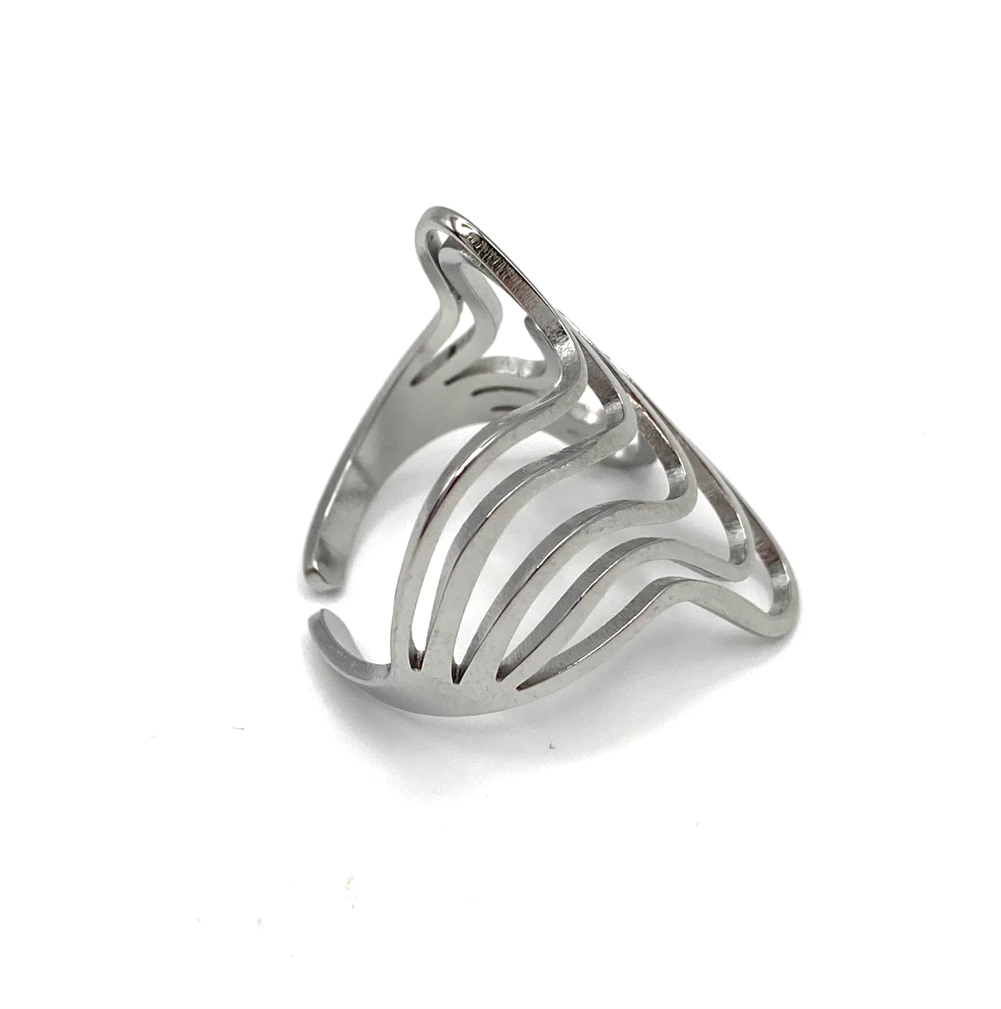 Anello a fascia con onde