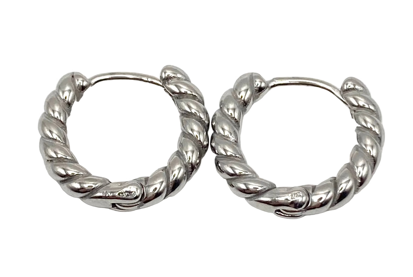 Orecchini a cerchio spirale