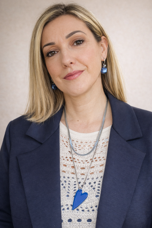 Collana con cuore smaltato