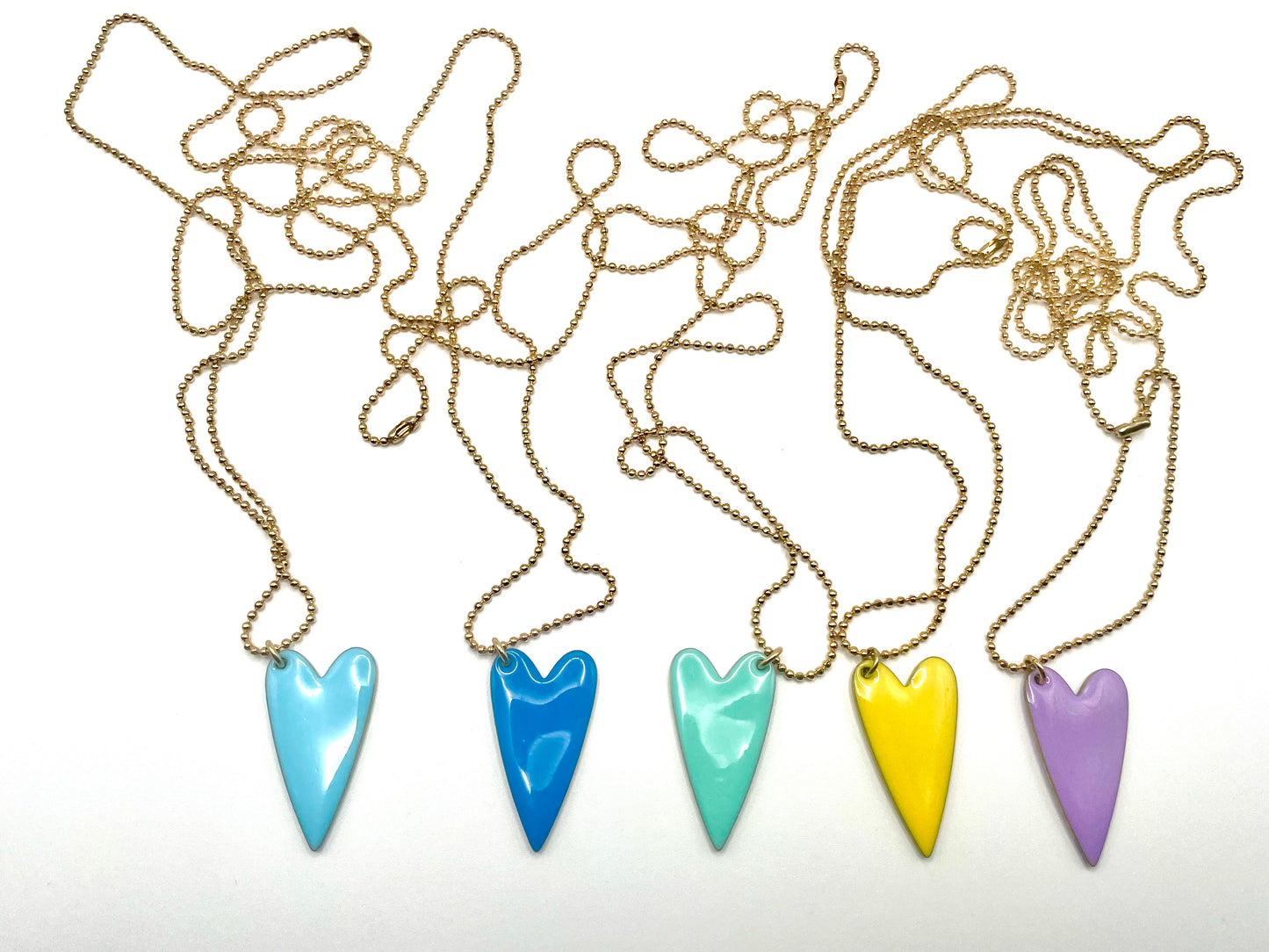 Collana con cuore smaltato