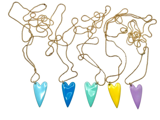 Collana con Cuore Smaltato