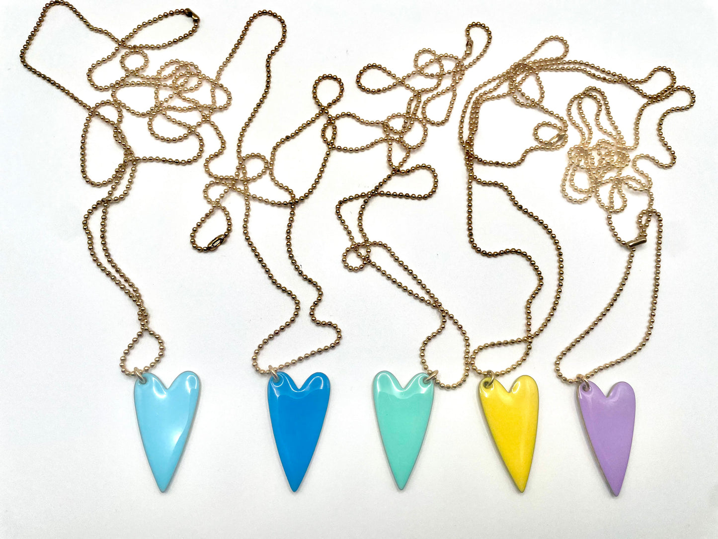 Collana con cuore smaltato