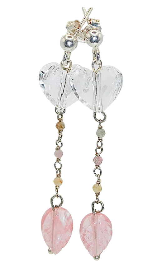 Helen de Lete Sakura - Orecchini in argento Sterling 925 con fiore Helen de Lete Sakura - Orecchini in argento Sterling 925 con fiore