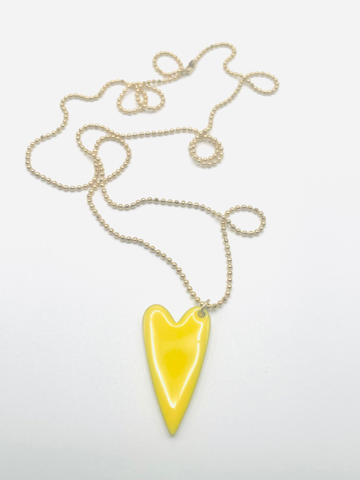 Collana con cuore smaltato