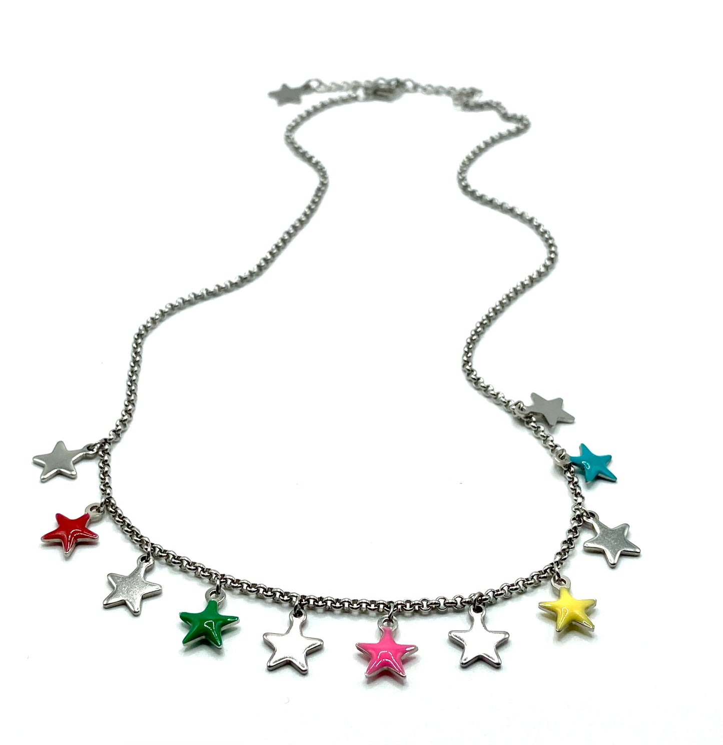 Collana con stelline smaltate