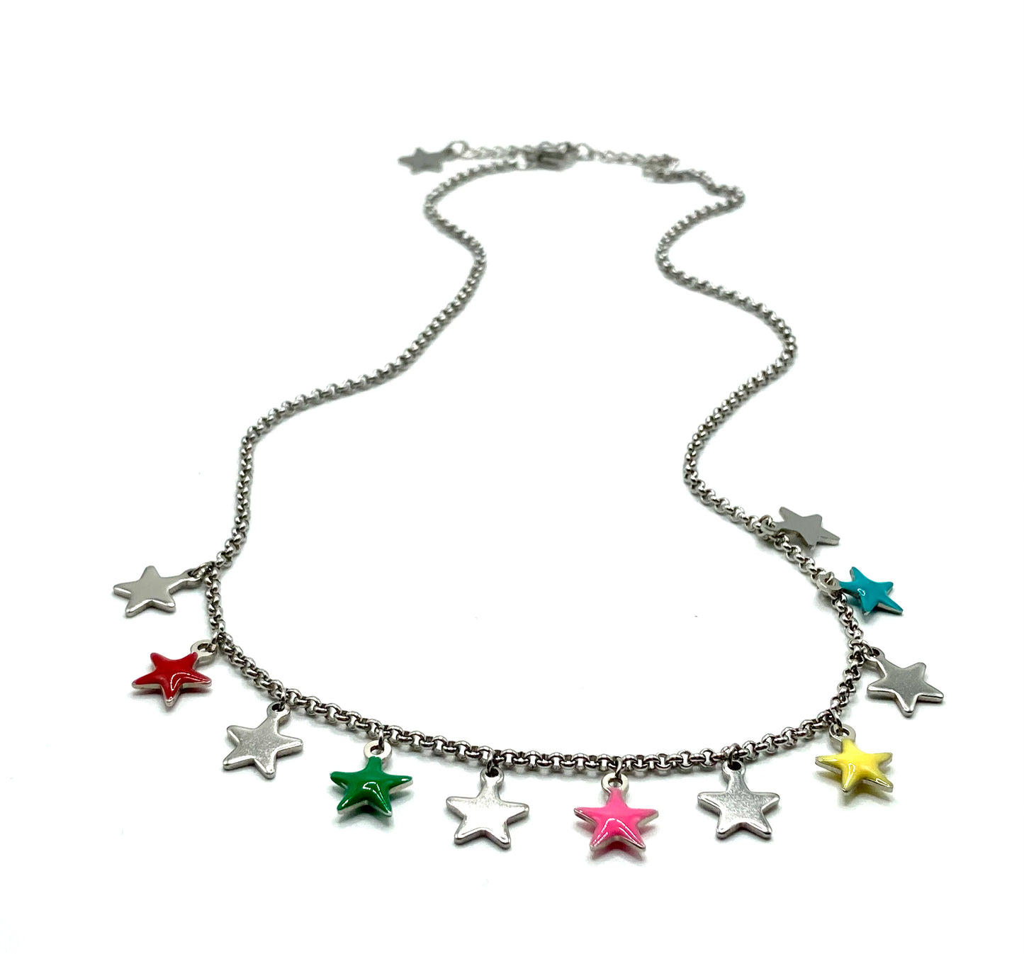 Collana con stelline smaltate
