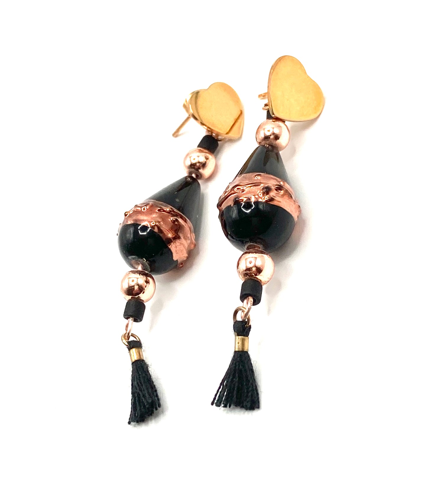 Orecchini con goccia vetro