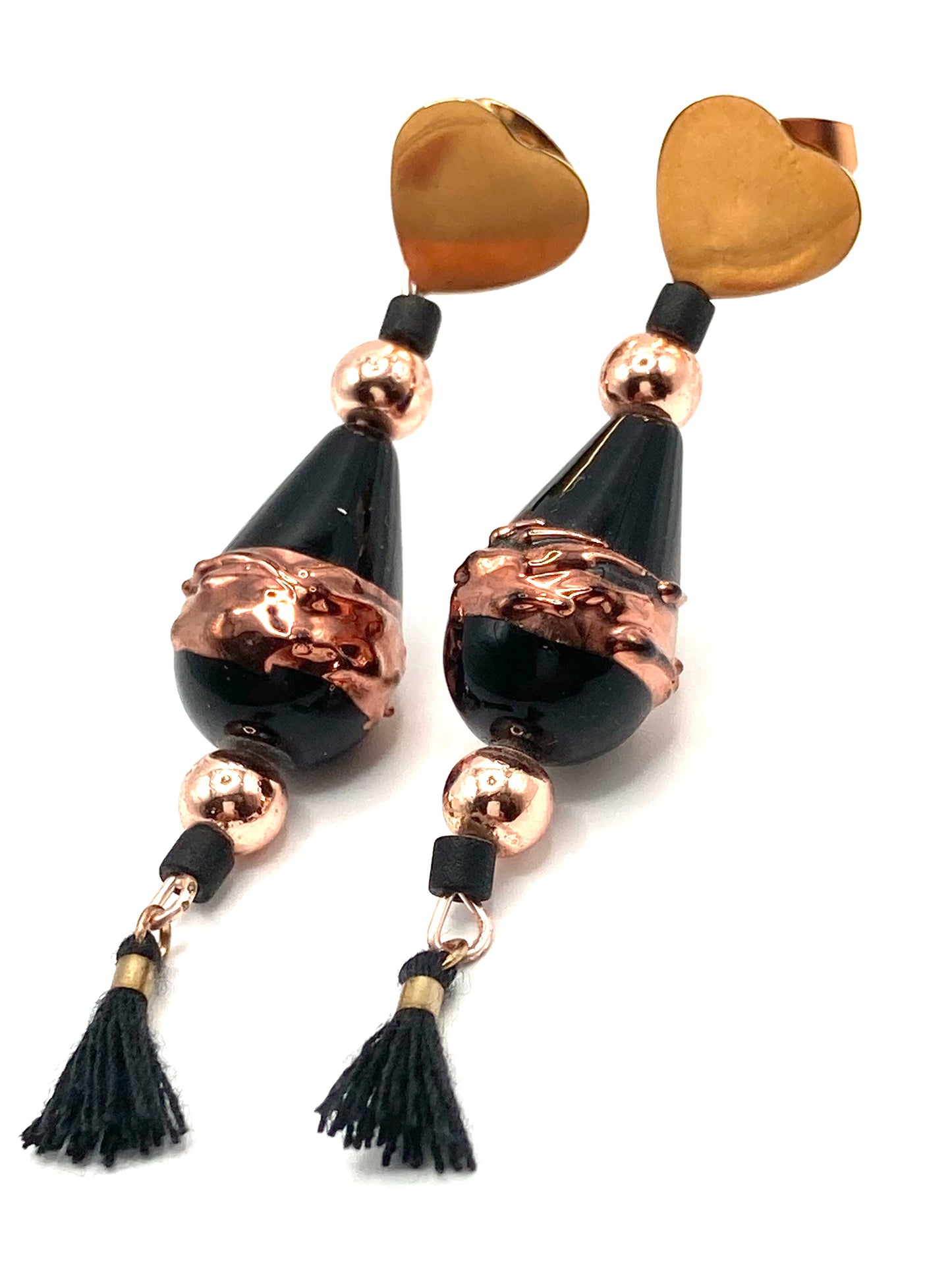 Orecchini con goccia vetro