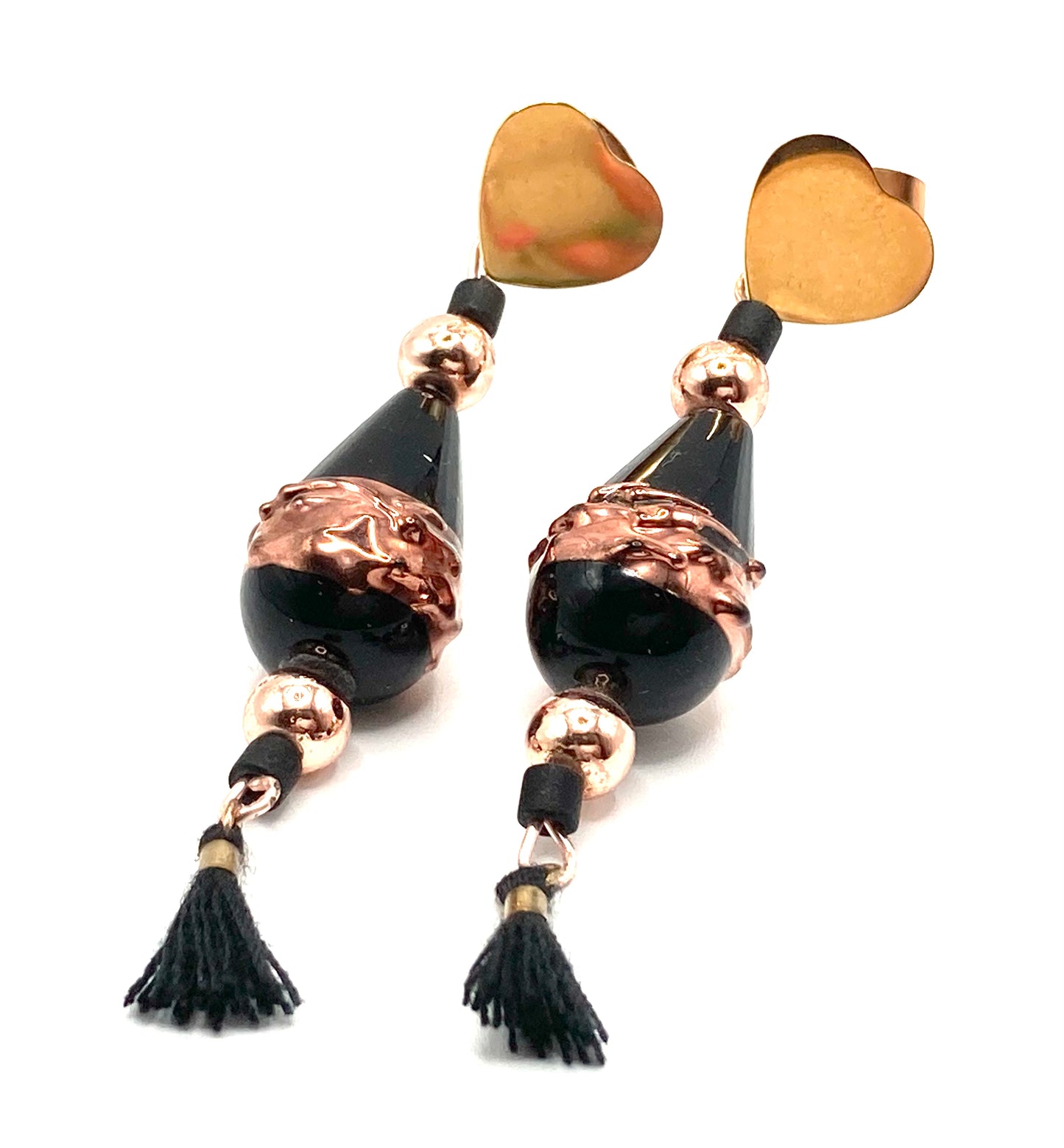 Orecchini con goccia vetro