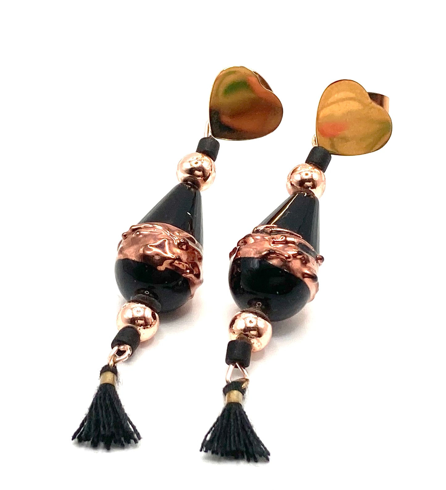 Orecchini con goccia vetro