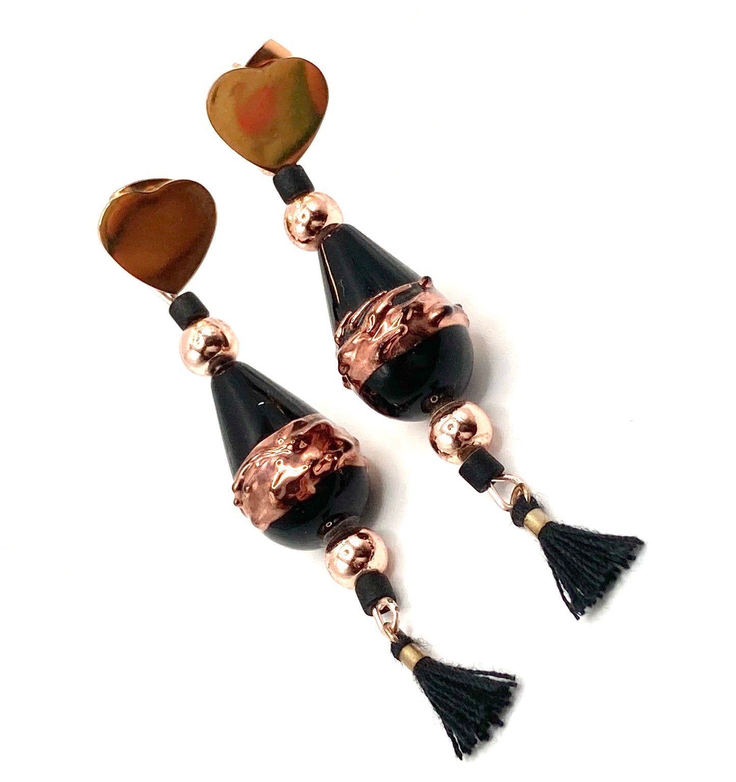 Orecchini con goccia vetro