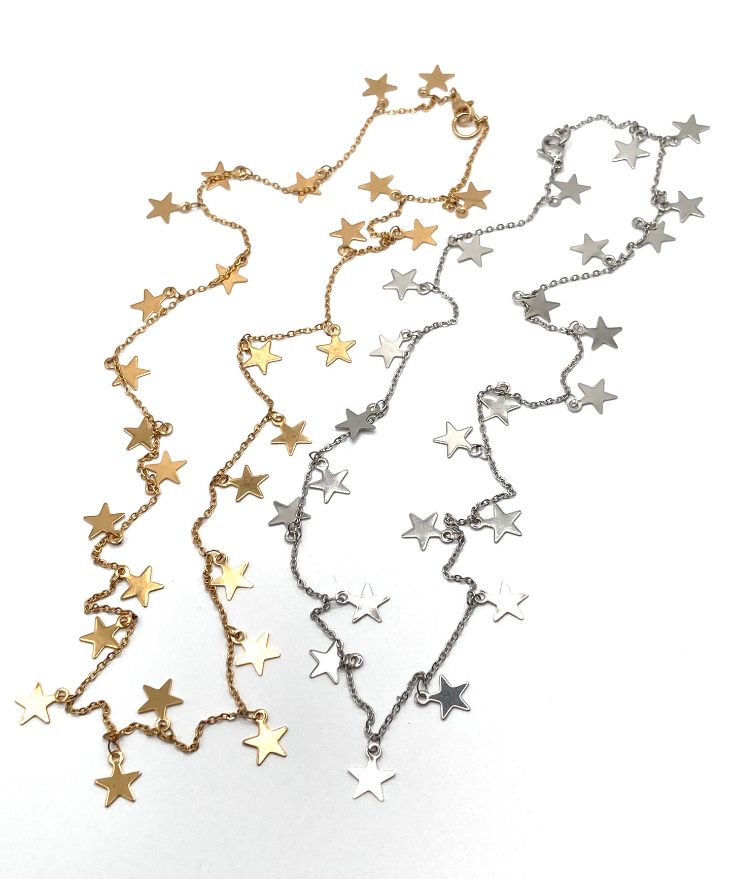 Collana con stelline in acciaio