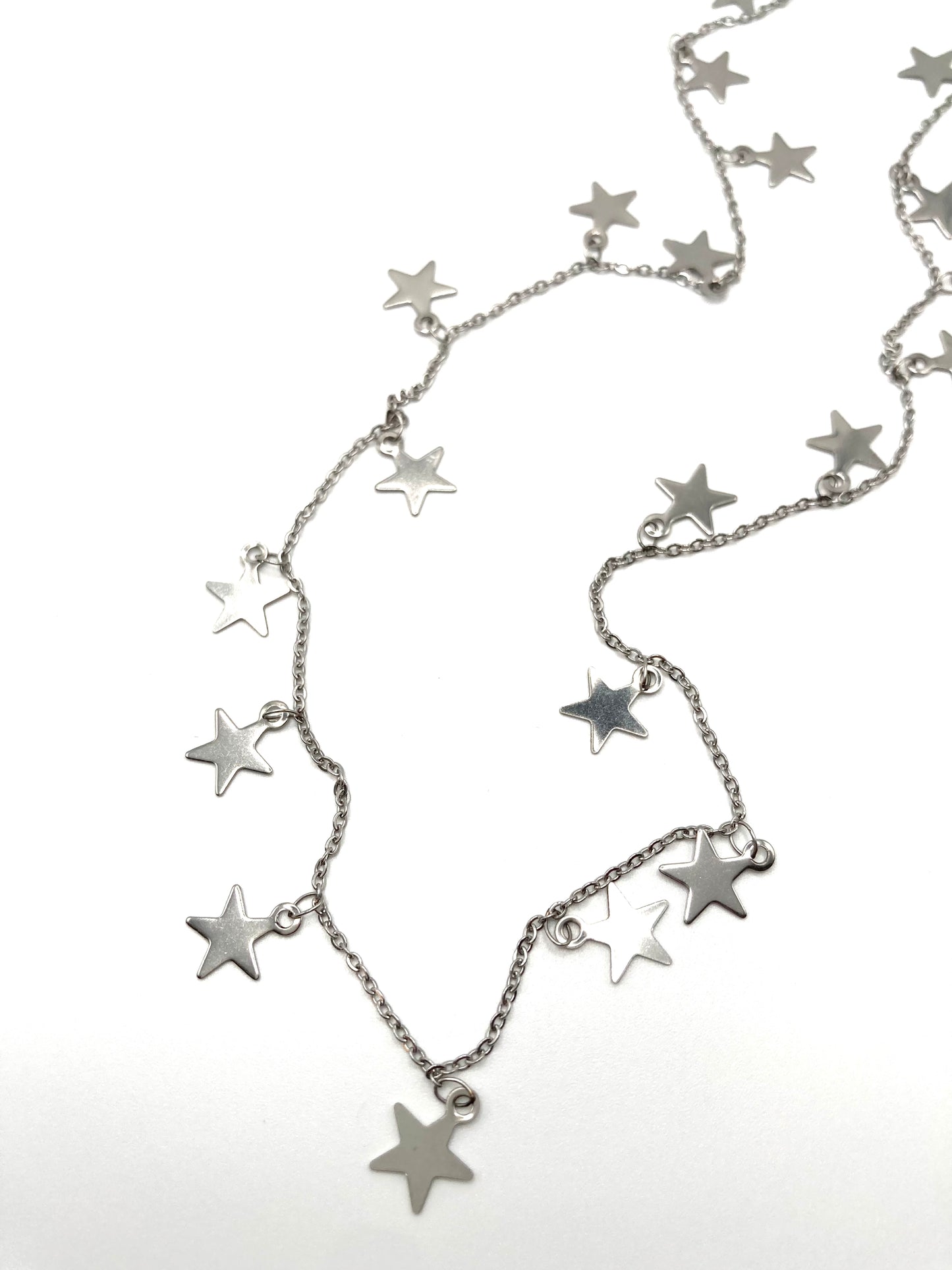 Collana con stelline in acciaio