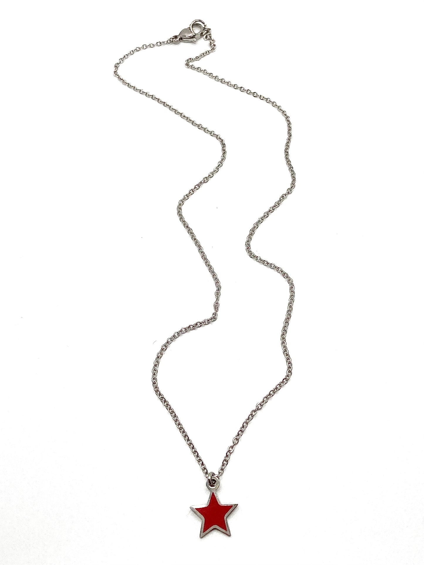 Collana con stella smaltata