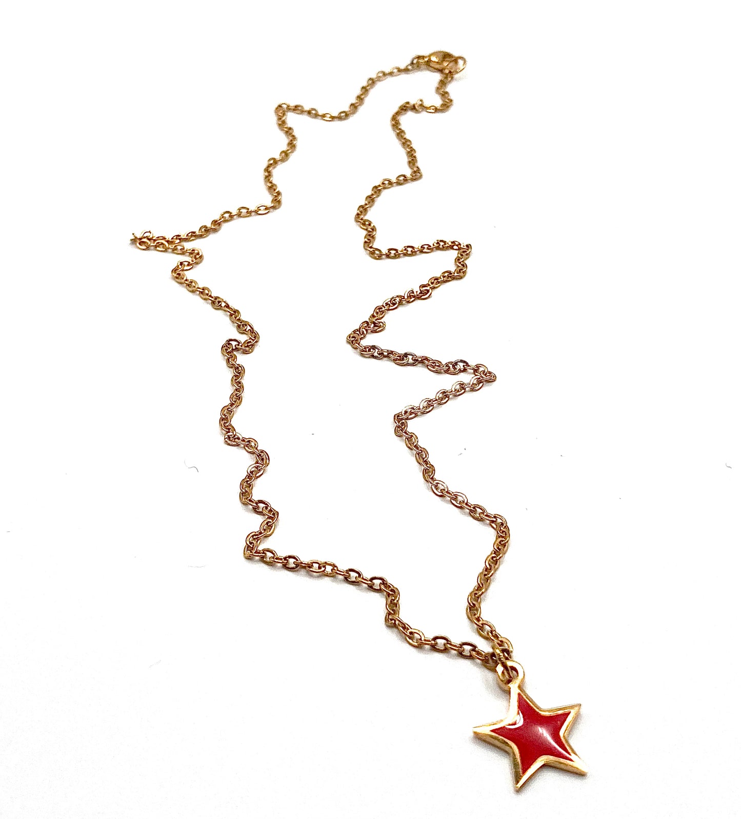 Collana con stella smaltata