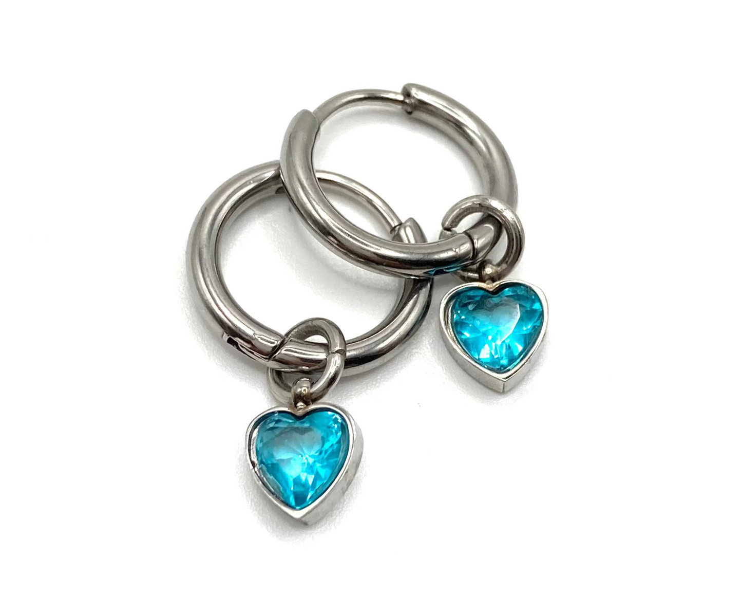 Orecchini a cerchio punto luce