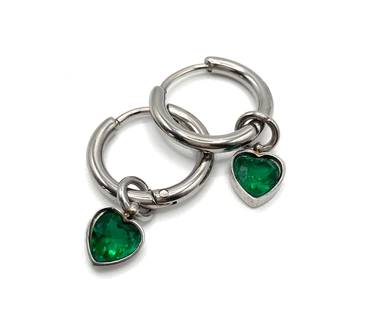 Orecchini a cerchio punto luce