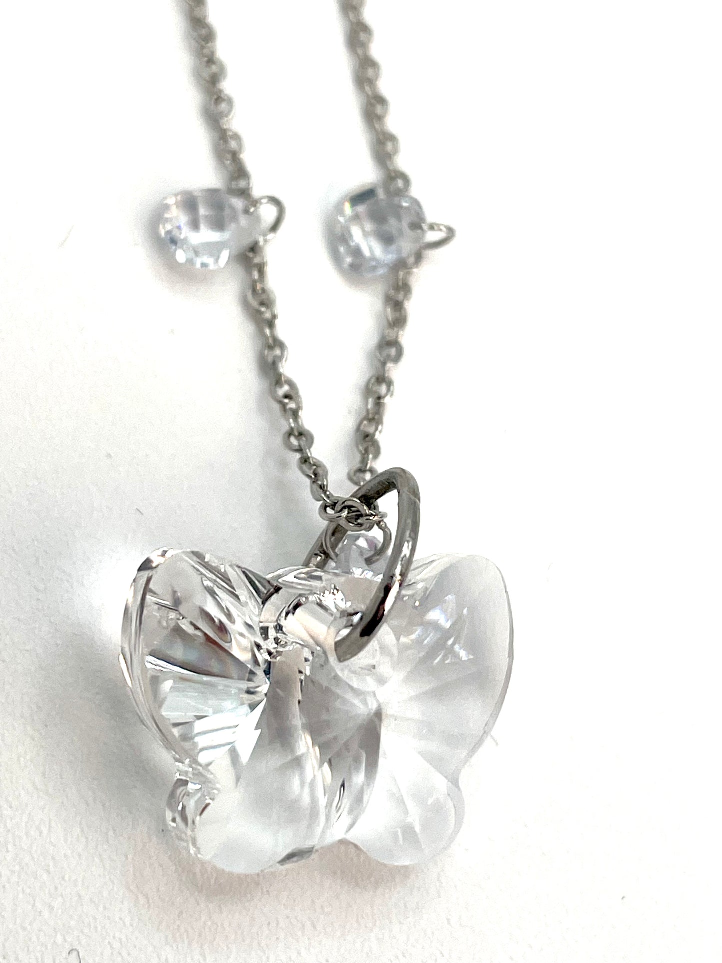 Rosary necklace with steel star