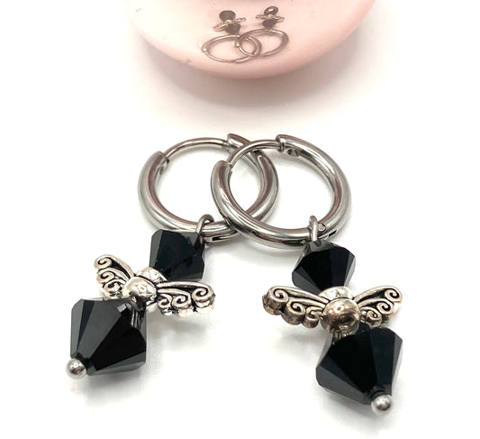 Orecchini a cerchio con Angioletto