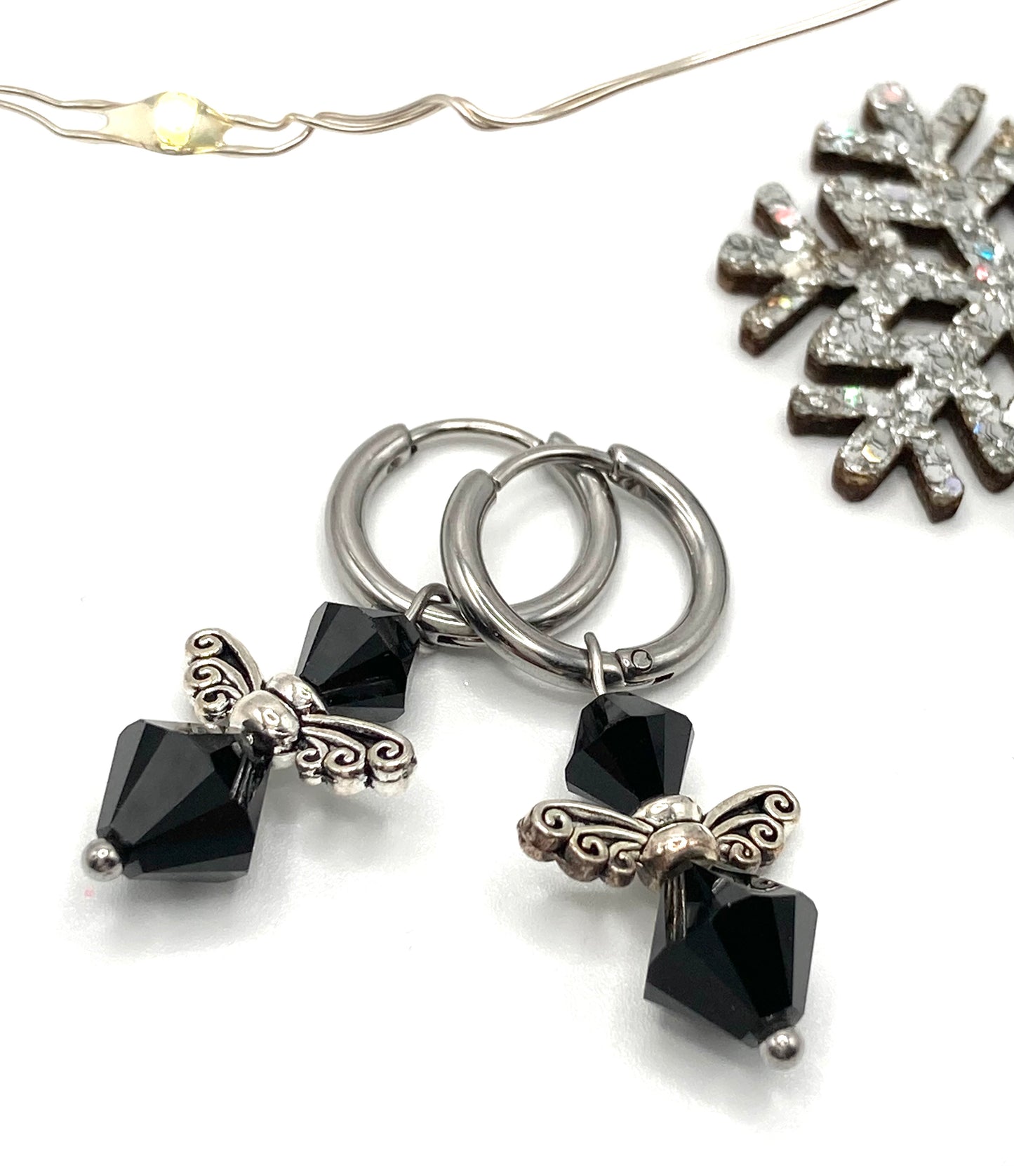 Orecchini a cerchio con Angioletto