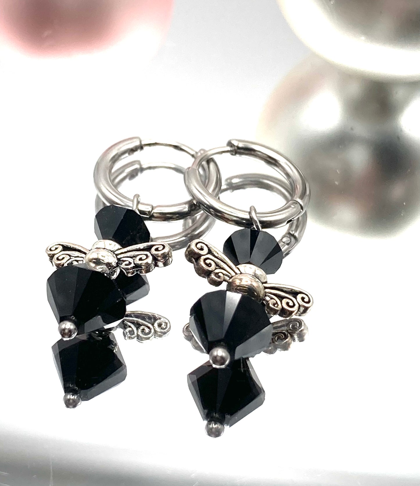 Orecchini a cerchio con Angioletto