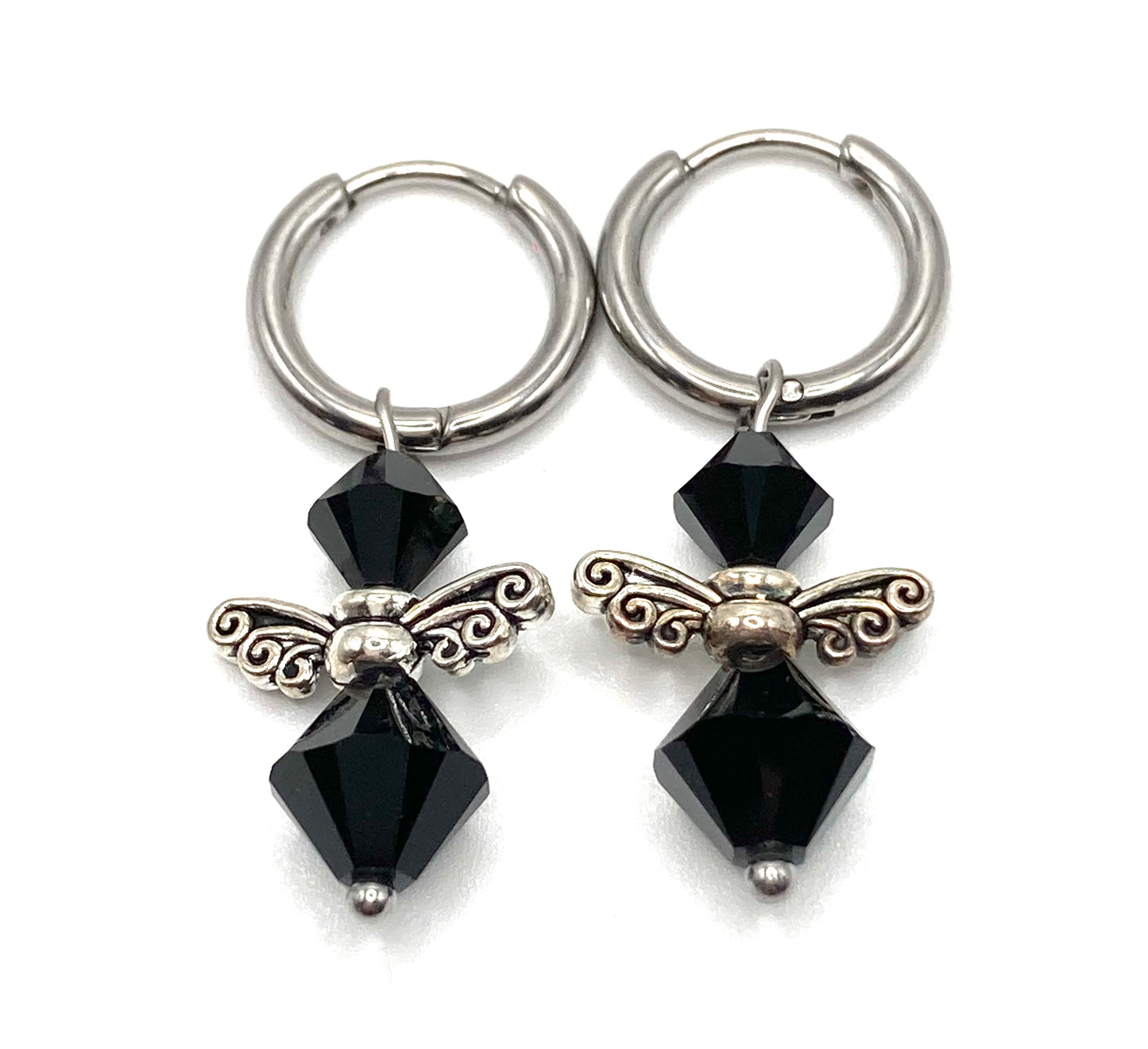 Orecchini a cerchio con Angioletto