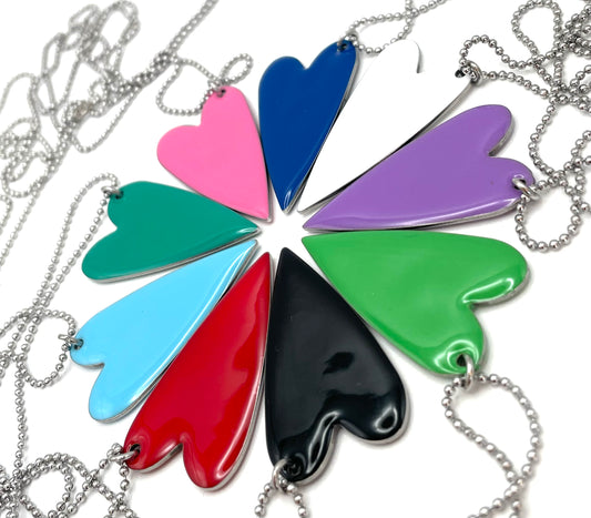 Collana con cuore smaltato