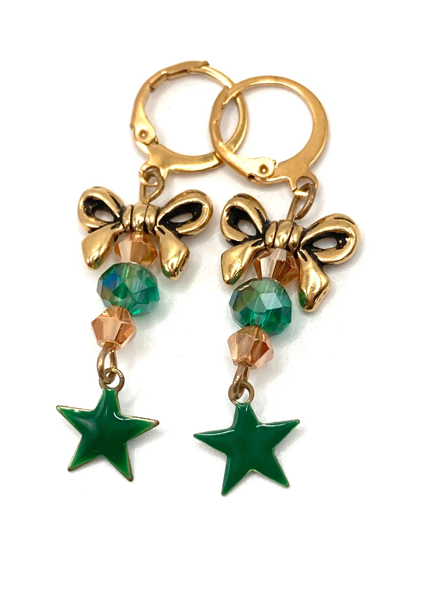 Orecchini con fiocco e stellina