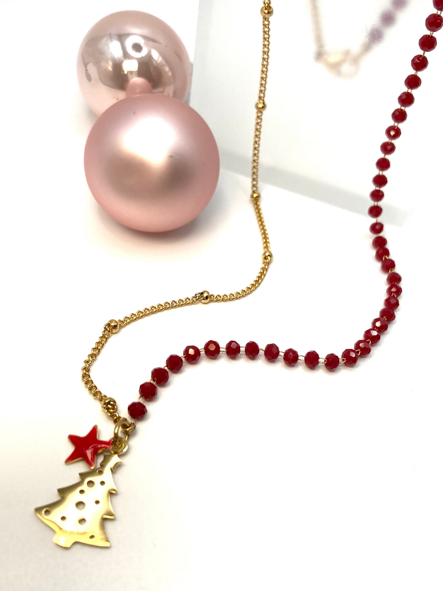 Collana rosario con Albero di Natale